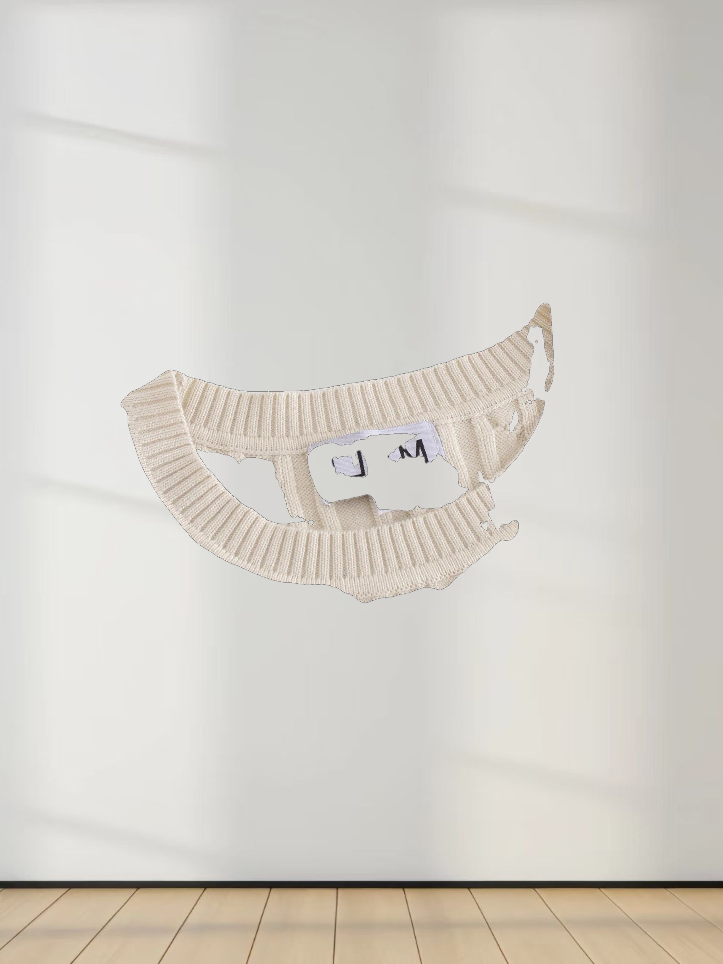 Knit Cable Sweater-Cream