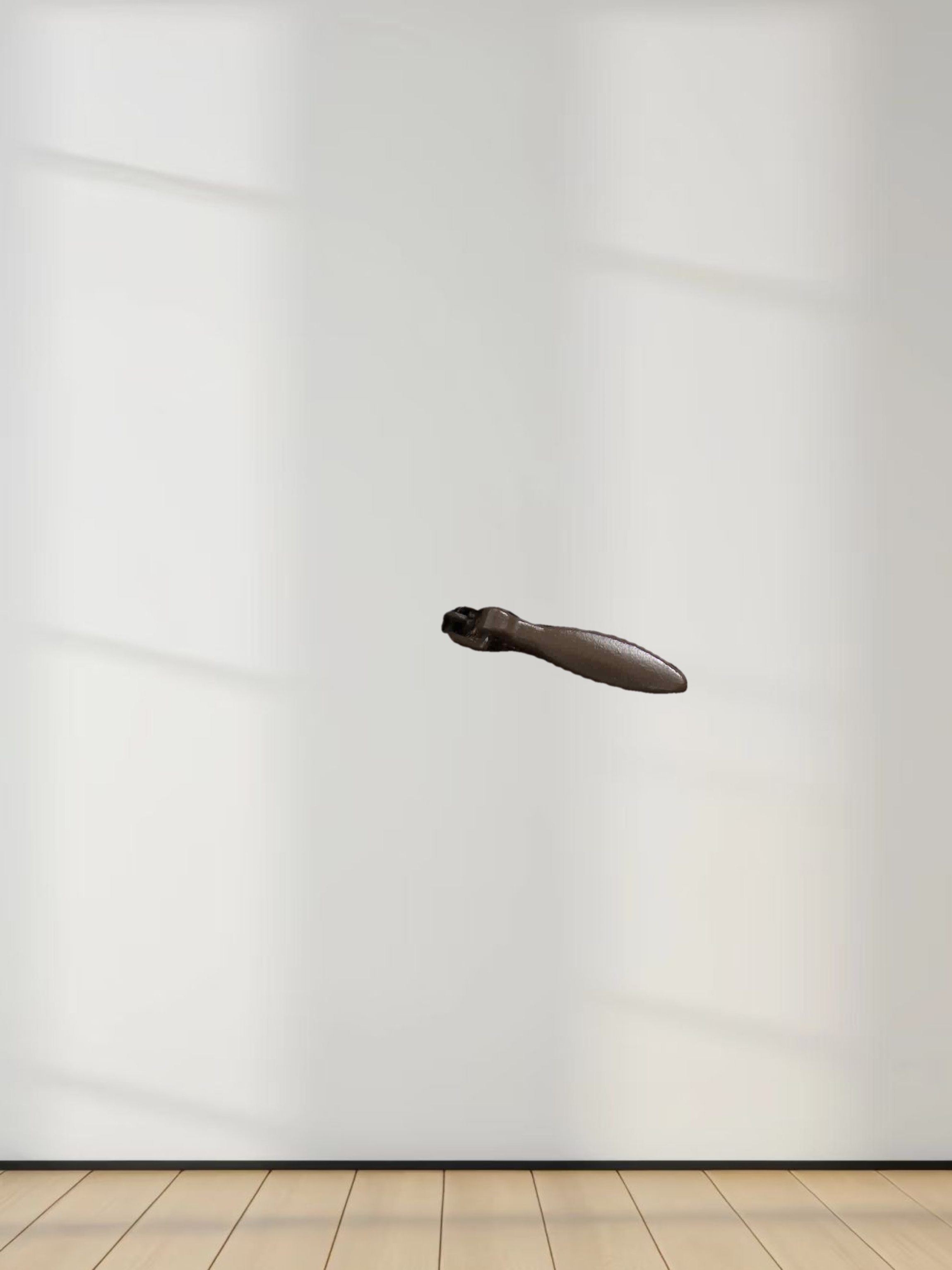 Gathered Waist Linen Skirt-Brown