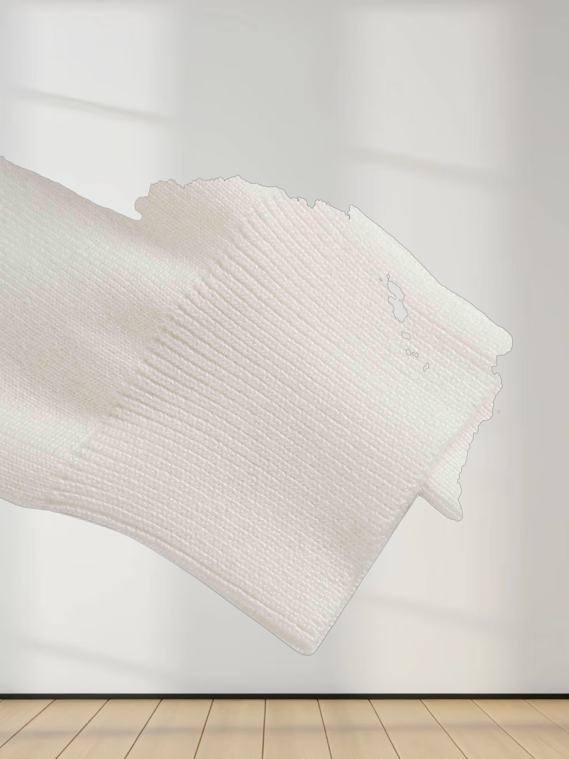 Mock Neck Thin Knit Sweater-Ivory