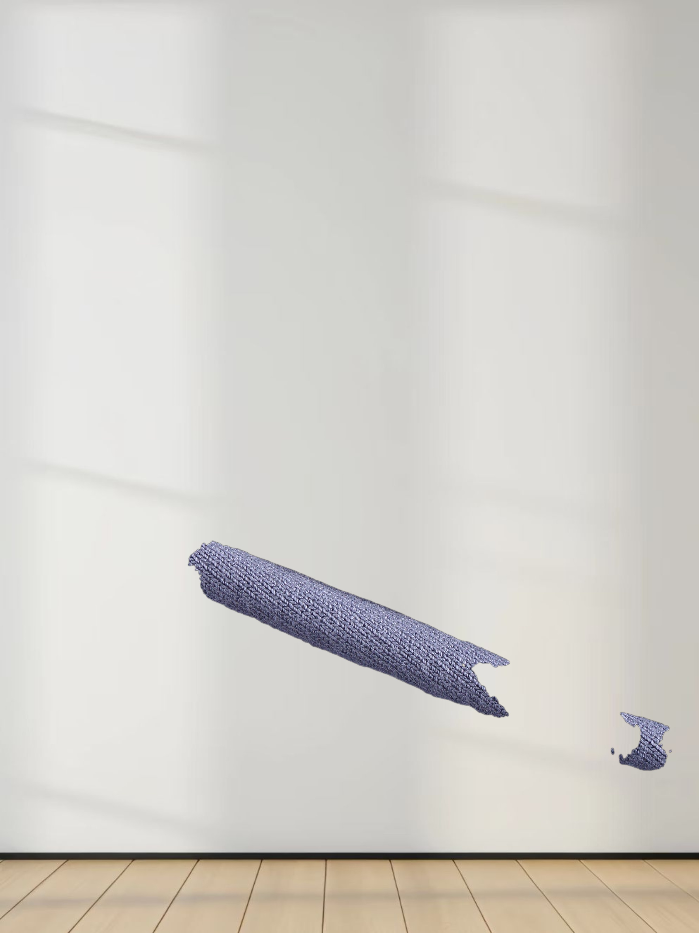 Basic Crew Sweater 3Q-Denim Blue