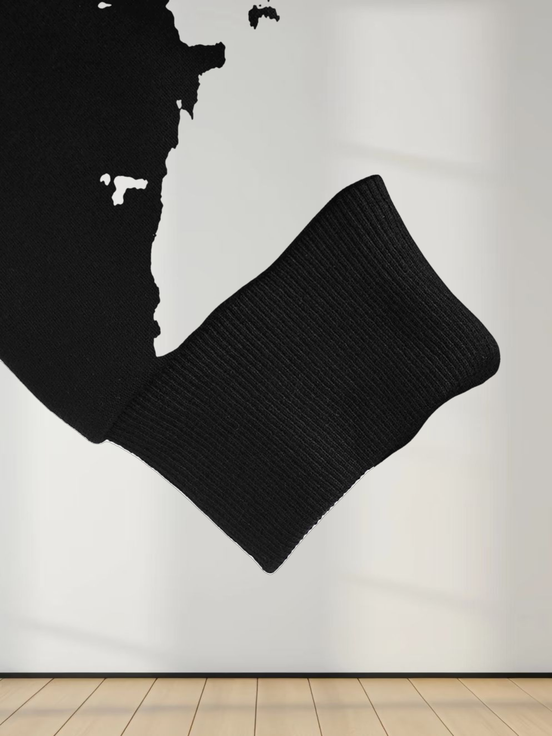 Embossed Crown Sweatshirt-Black