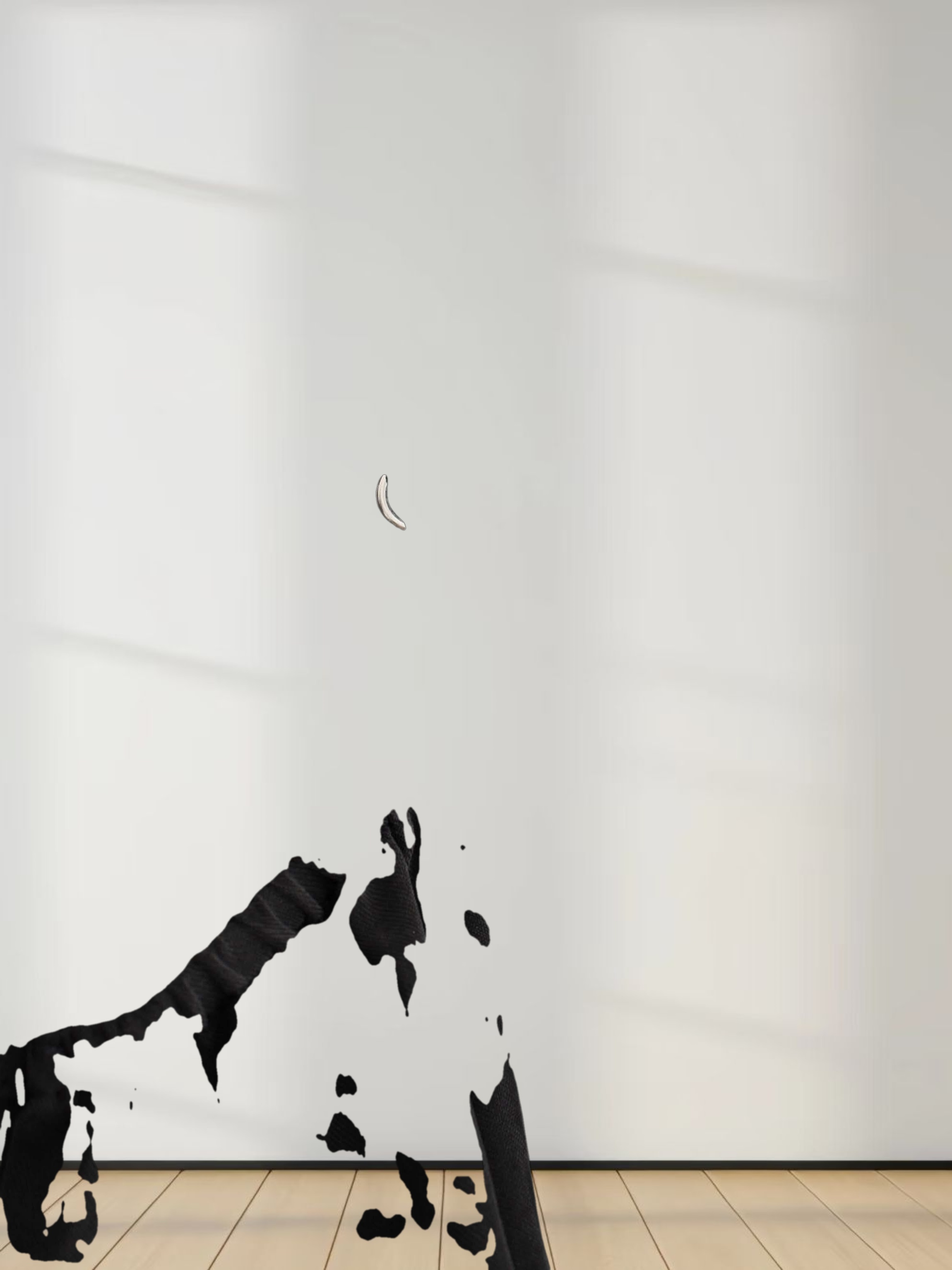 Cupro Crew Neck Slip Dress-Black