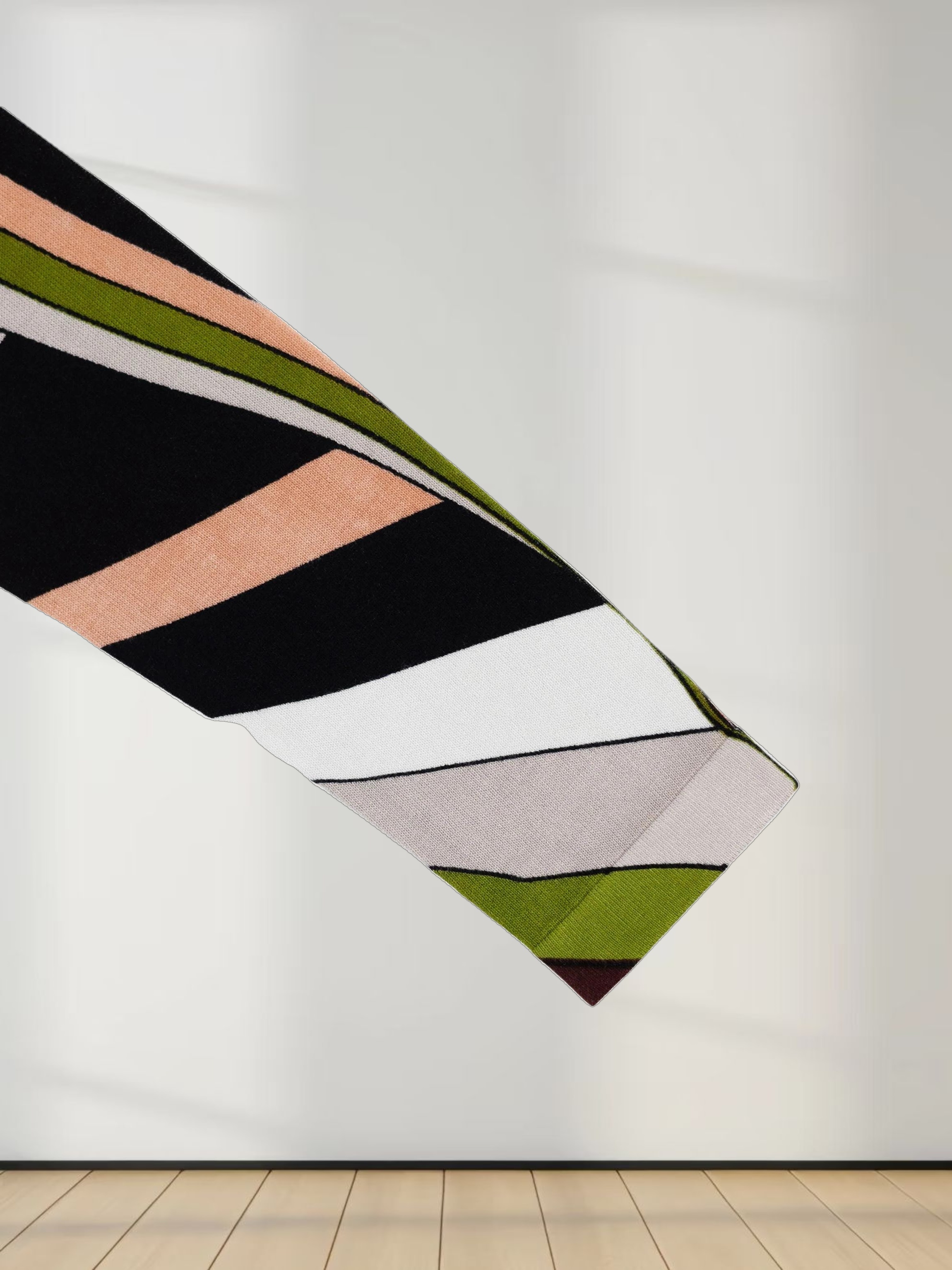 Mock Neck Sweater-Brown Swirl