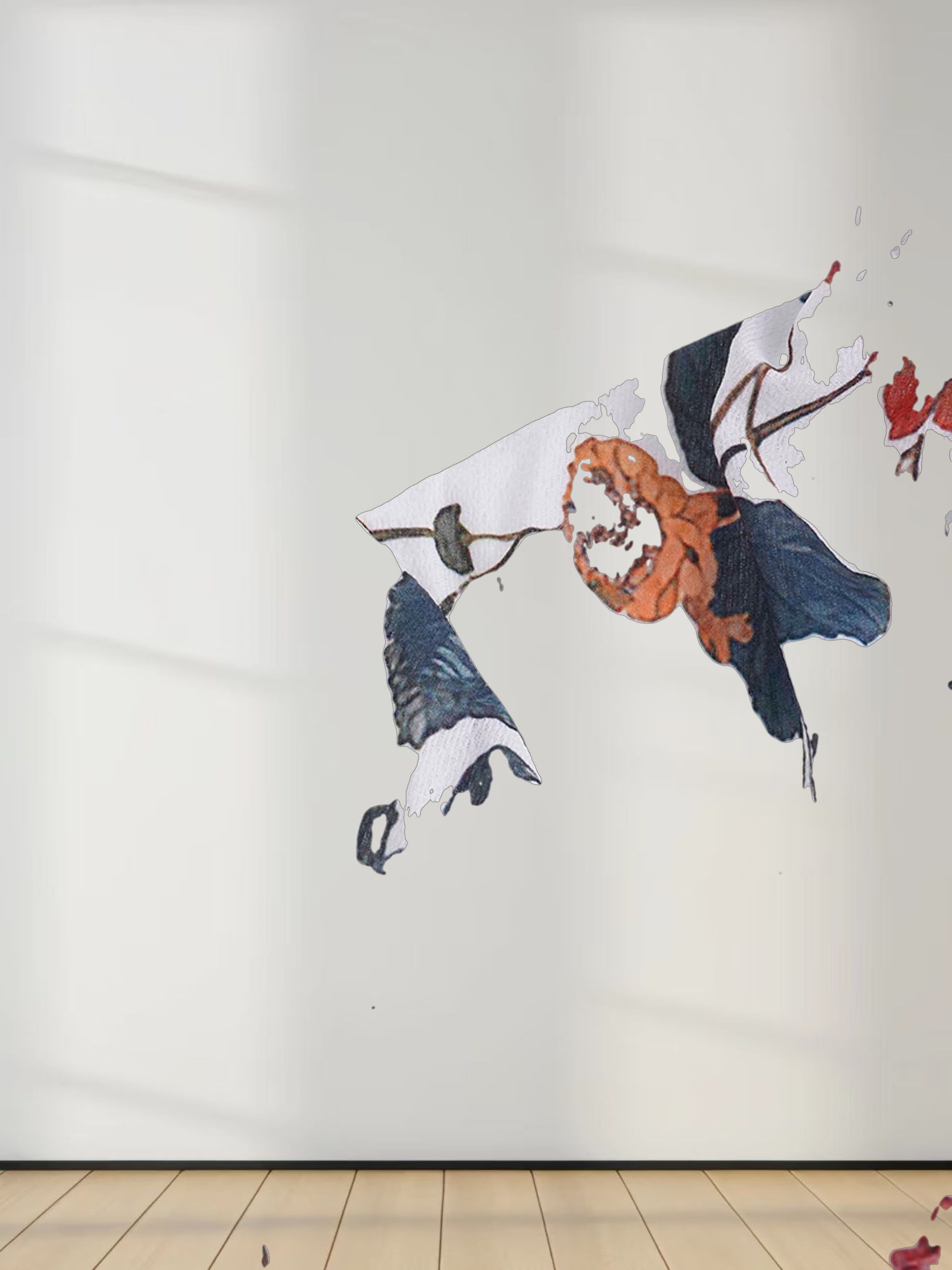 Gathered Neck Straight Maxi Dress- Antique Floral