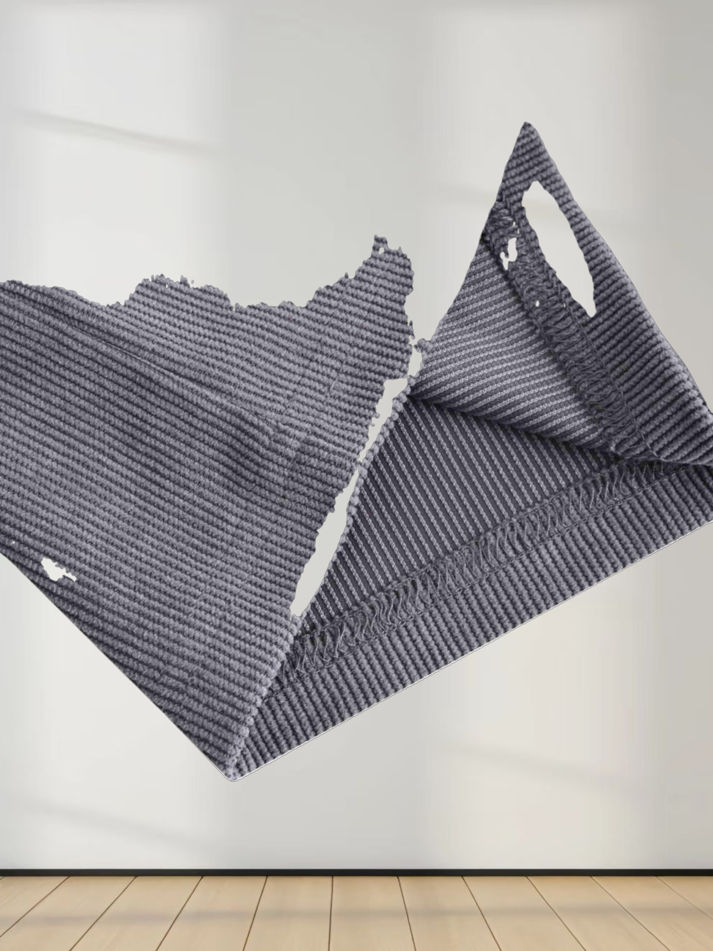 Corduroy Slip Dress-Grey