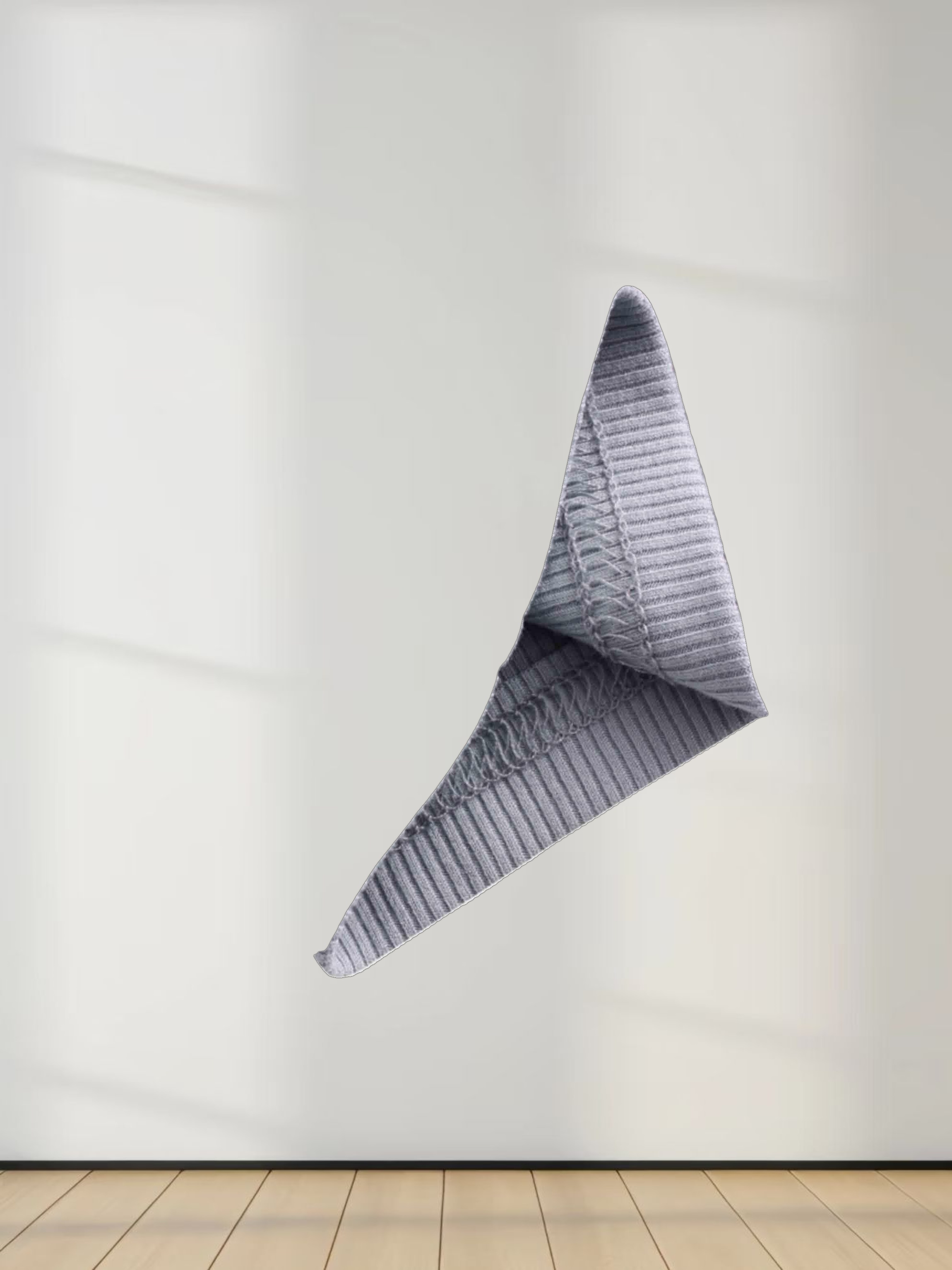 RIBBED HIGH V 3Q-PURPLE