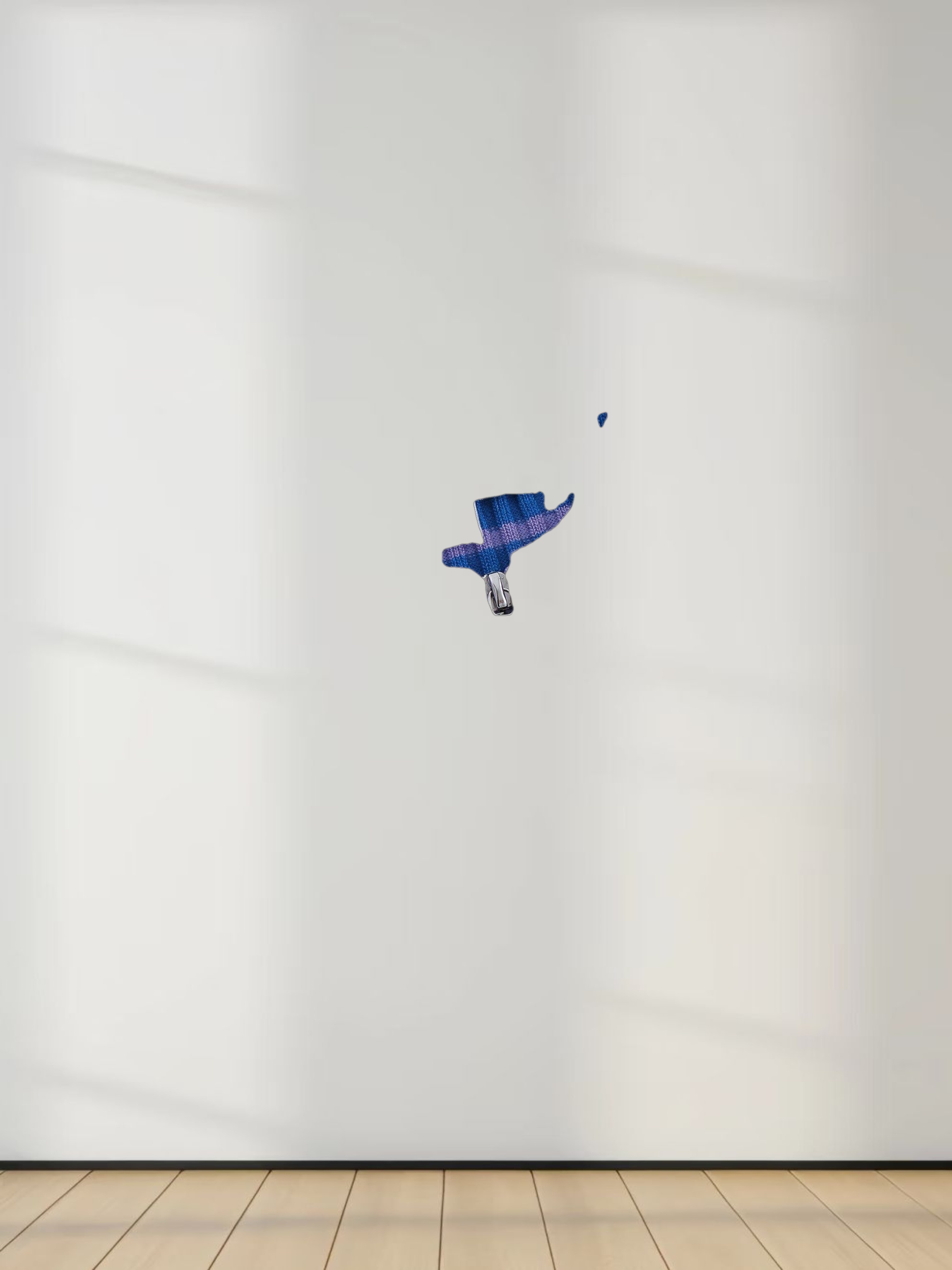 Ribbed Striped Polo Sweater-Shades of Purple