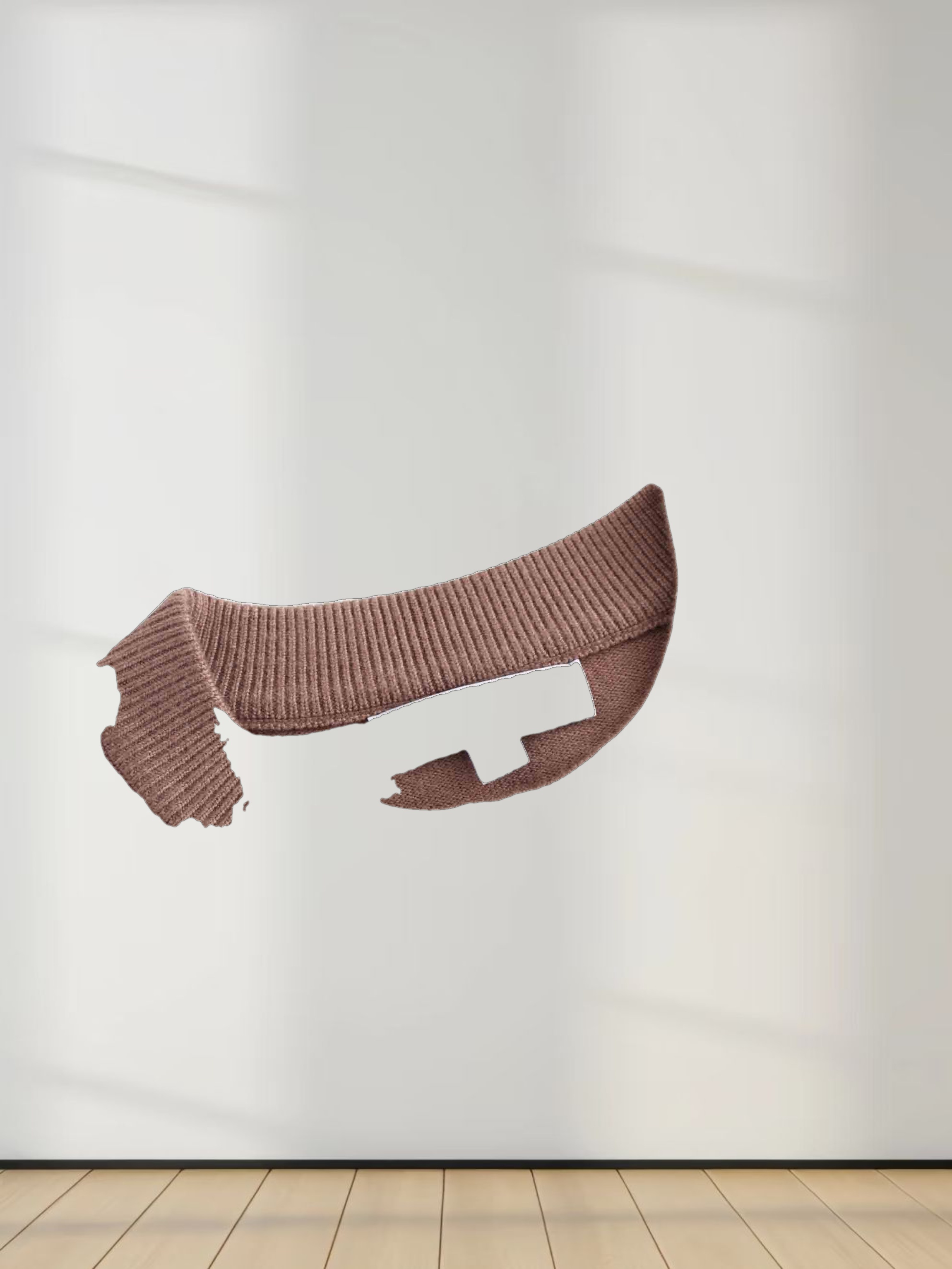 Diamond Stud Design Sweater-Mocha Mousse