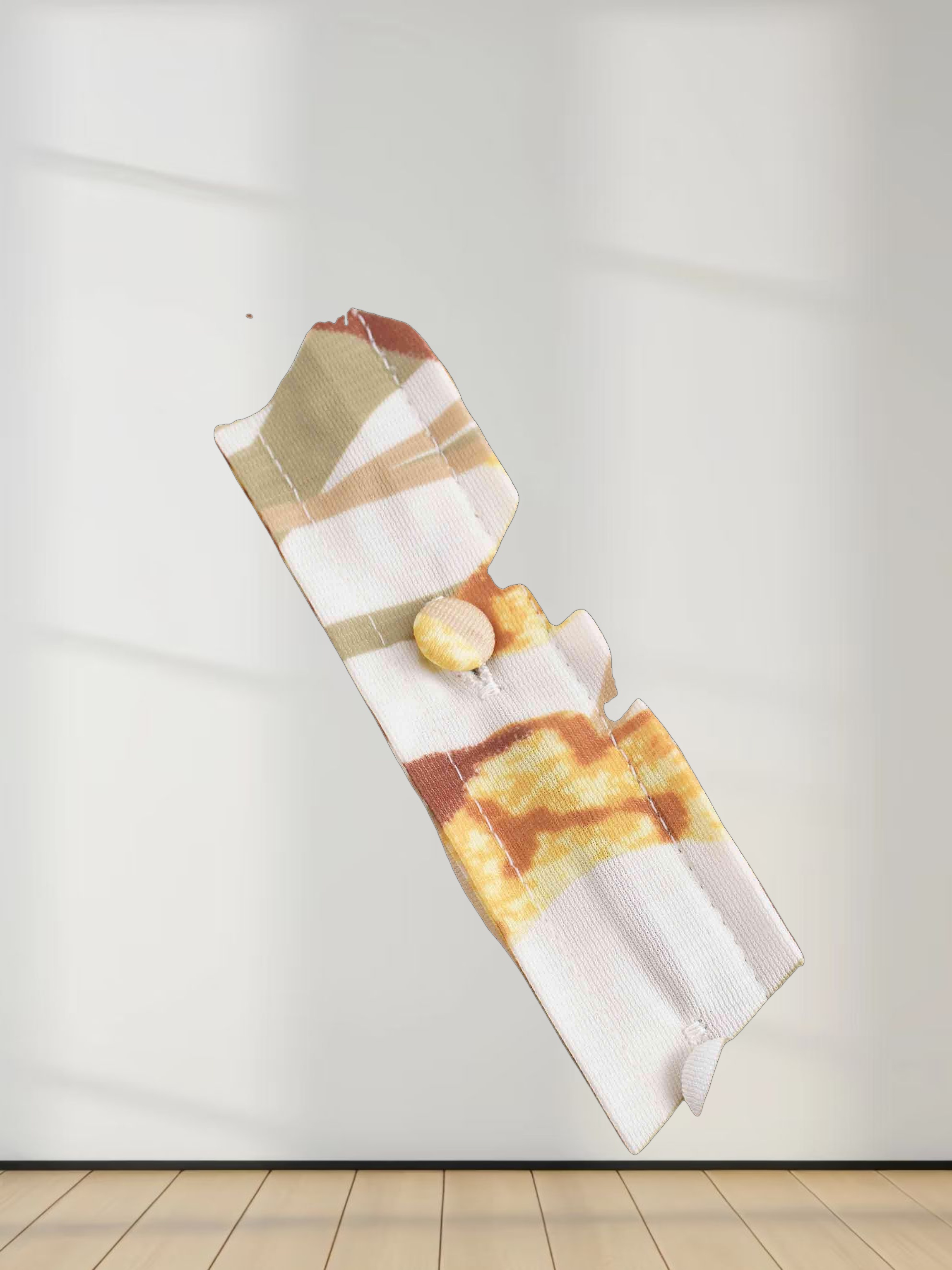 Micro Pleats Princess Style Dress-Pastel Floral