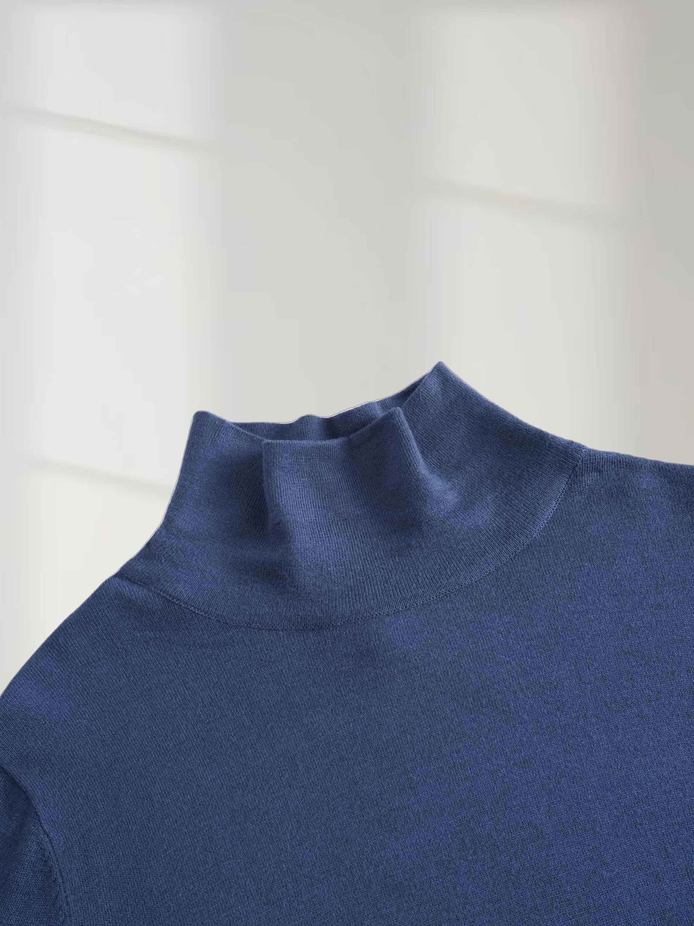 Knit Turtleneck-Teal