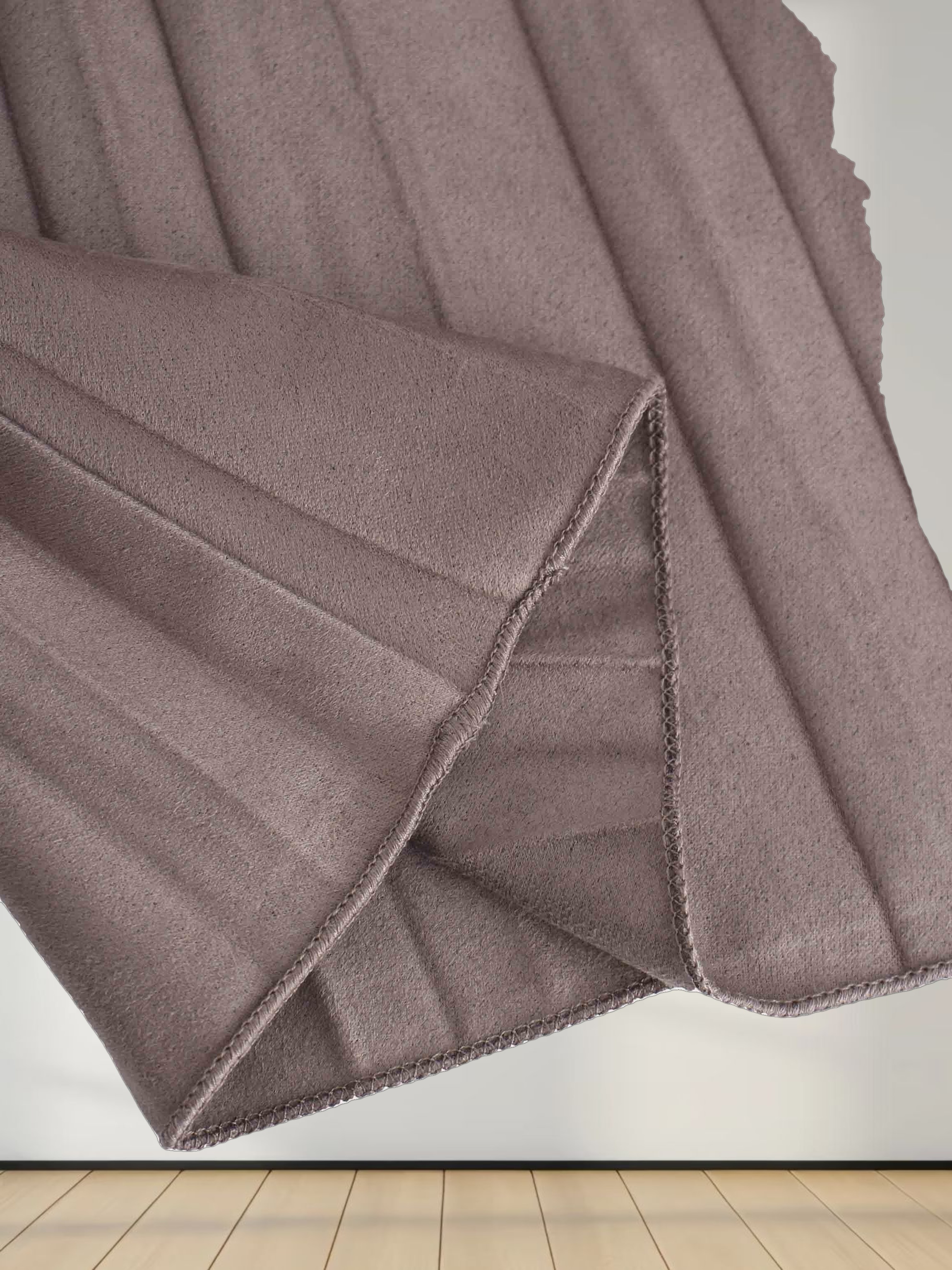 Pleated Faux Suede Skirt 37