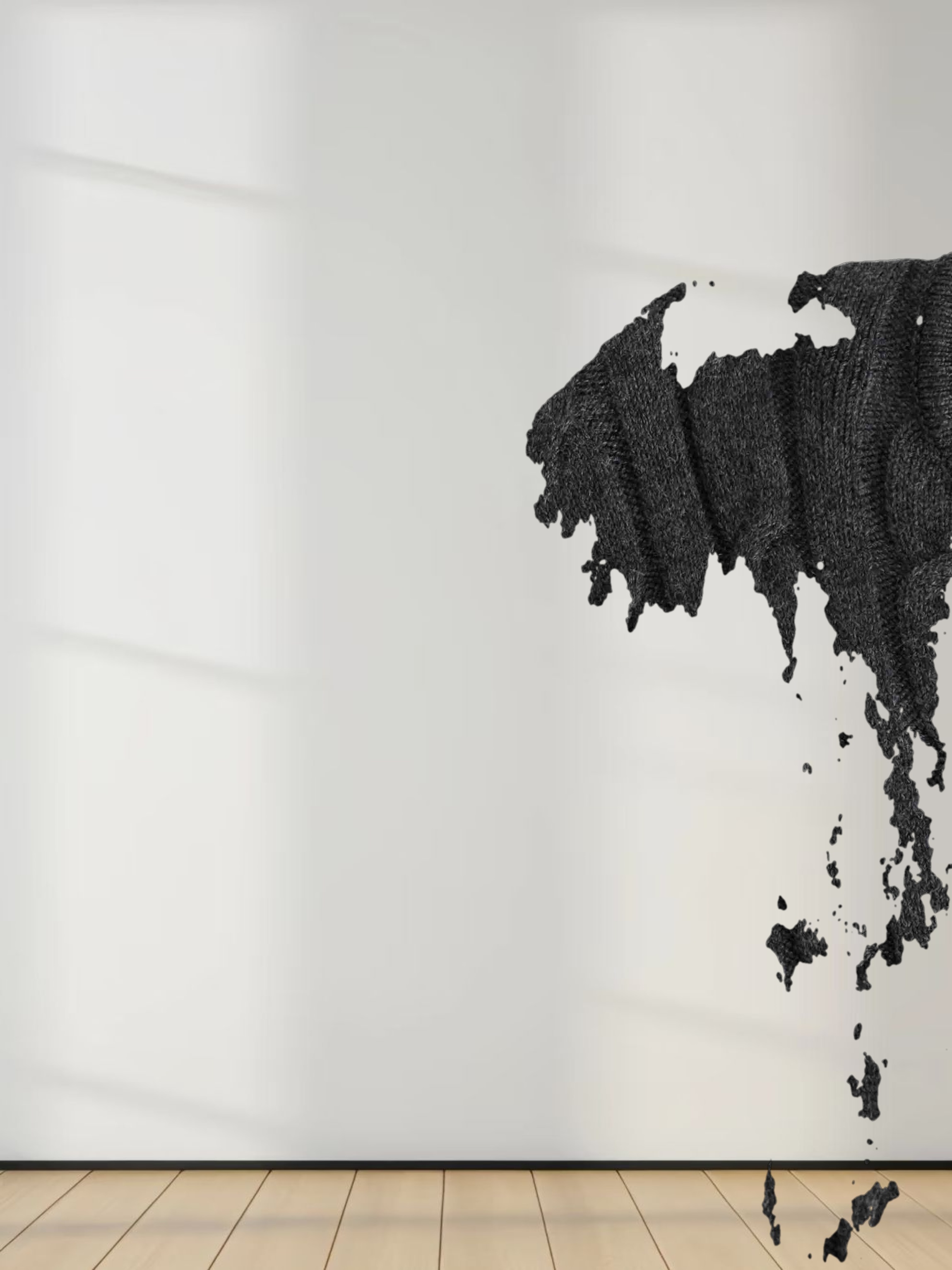 Knit Cable Sweater-Charcoal Grey