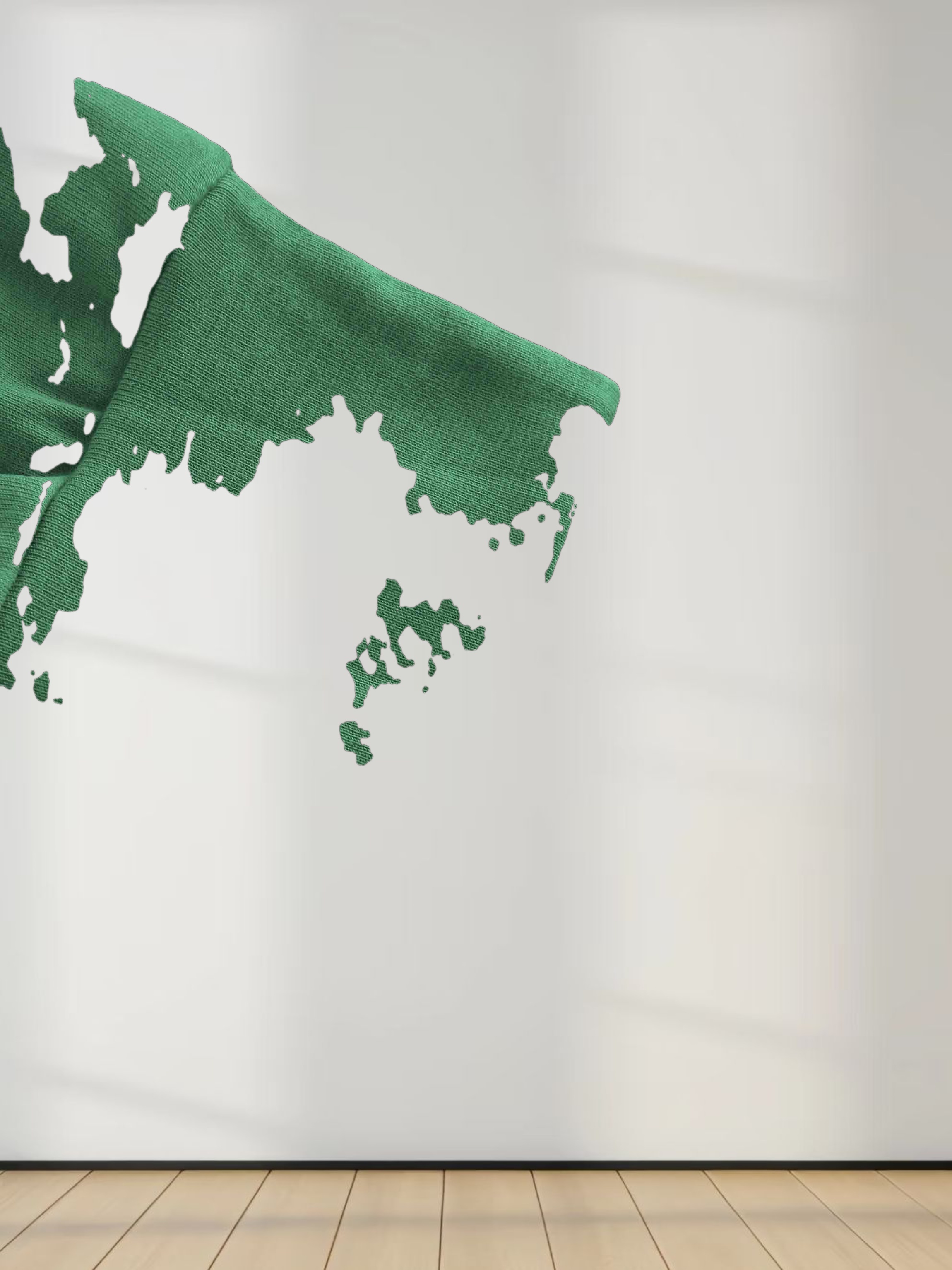 Wide Stripe Bomber Tee-Kelley Green/White