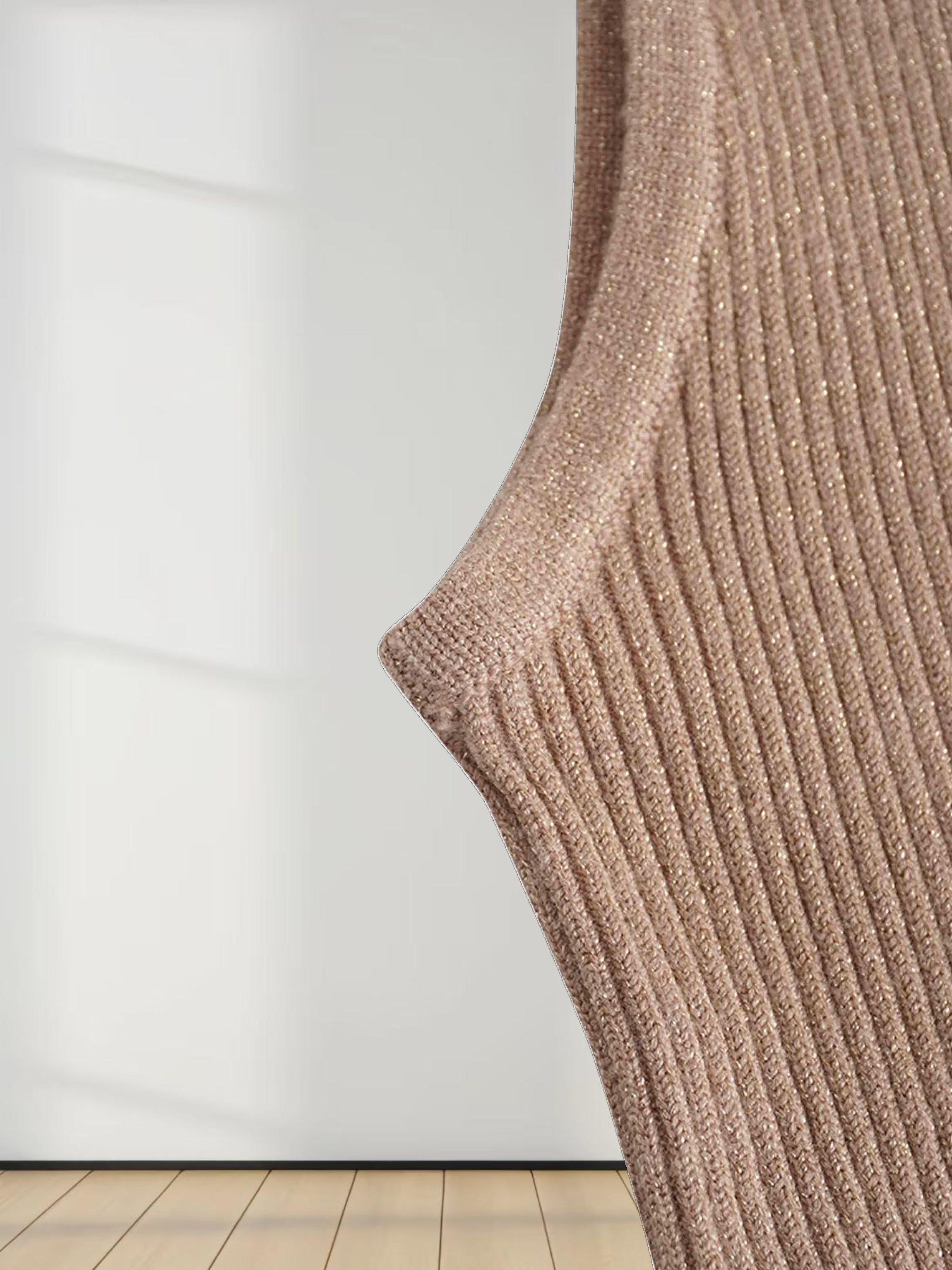 Lurex Sleeveless Sweater-Neutral