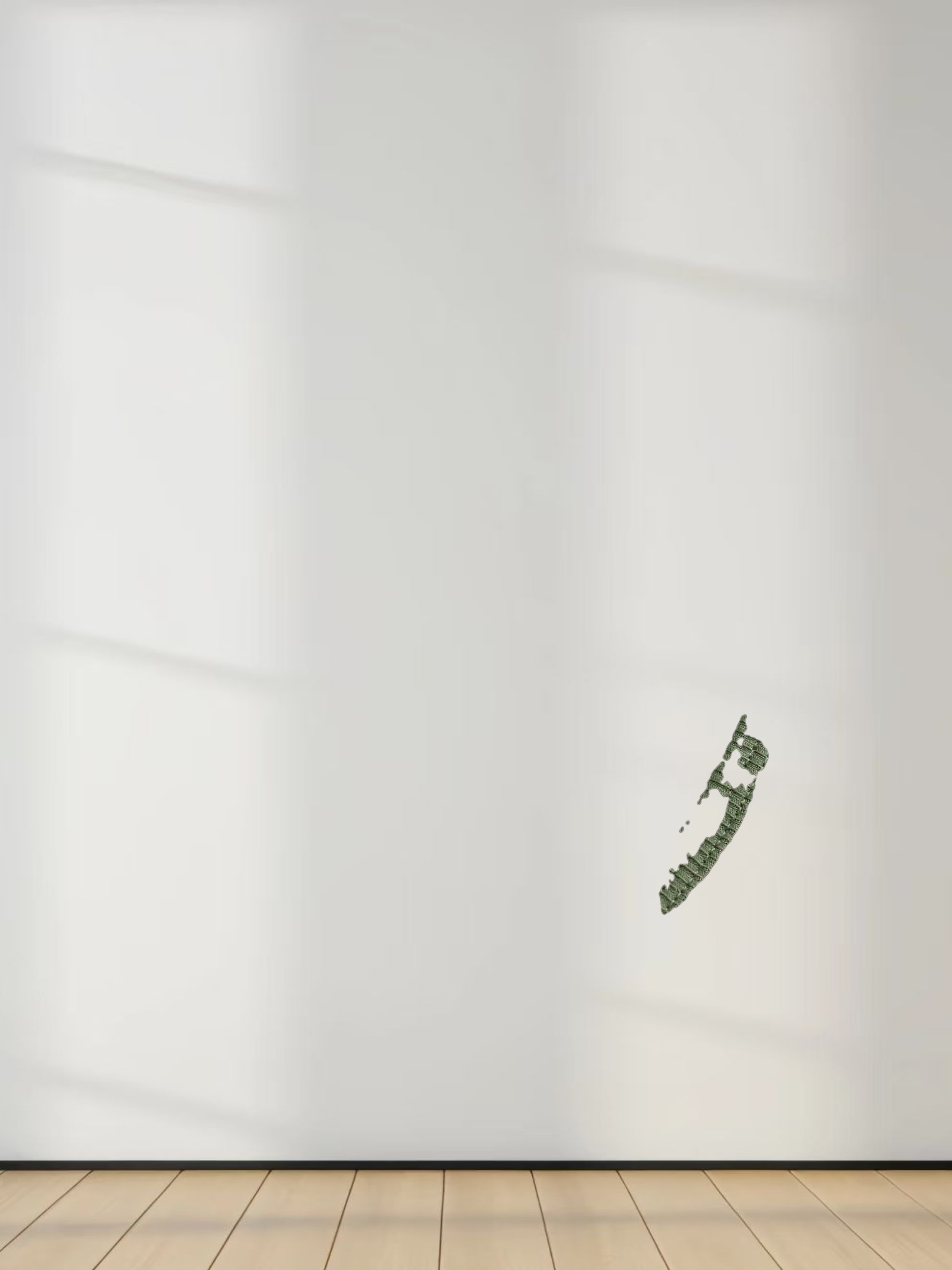 RIBBED HIGH V 3Q-CAMOUFLAGE GREEN