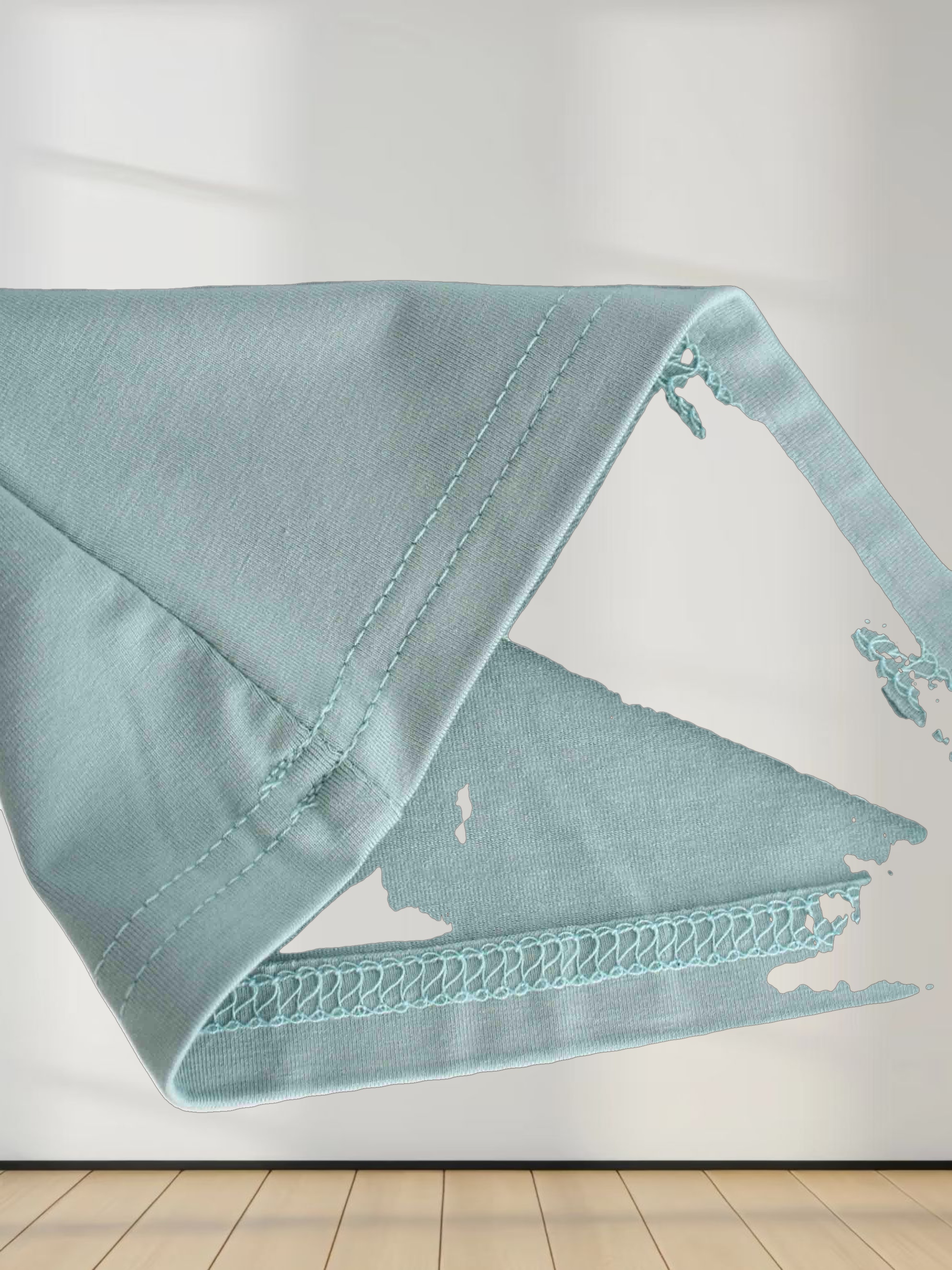 Modal Turtleneck Long Sleeve-Seafoam