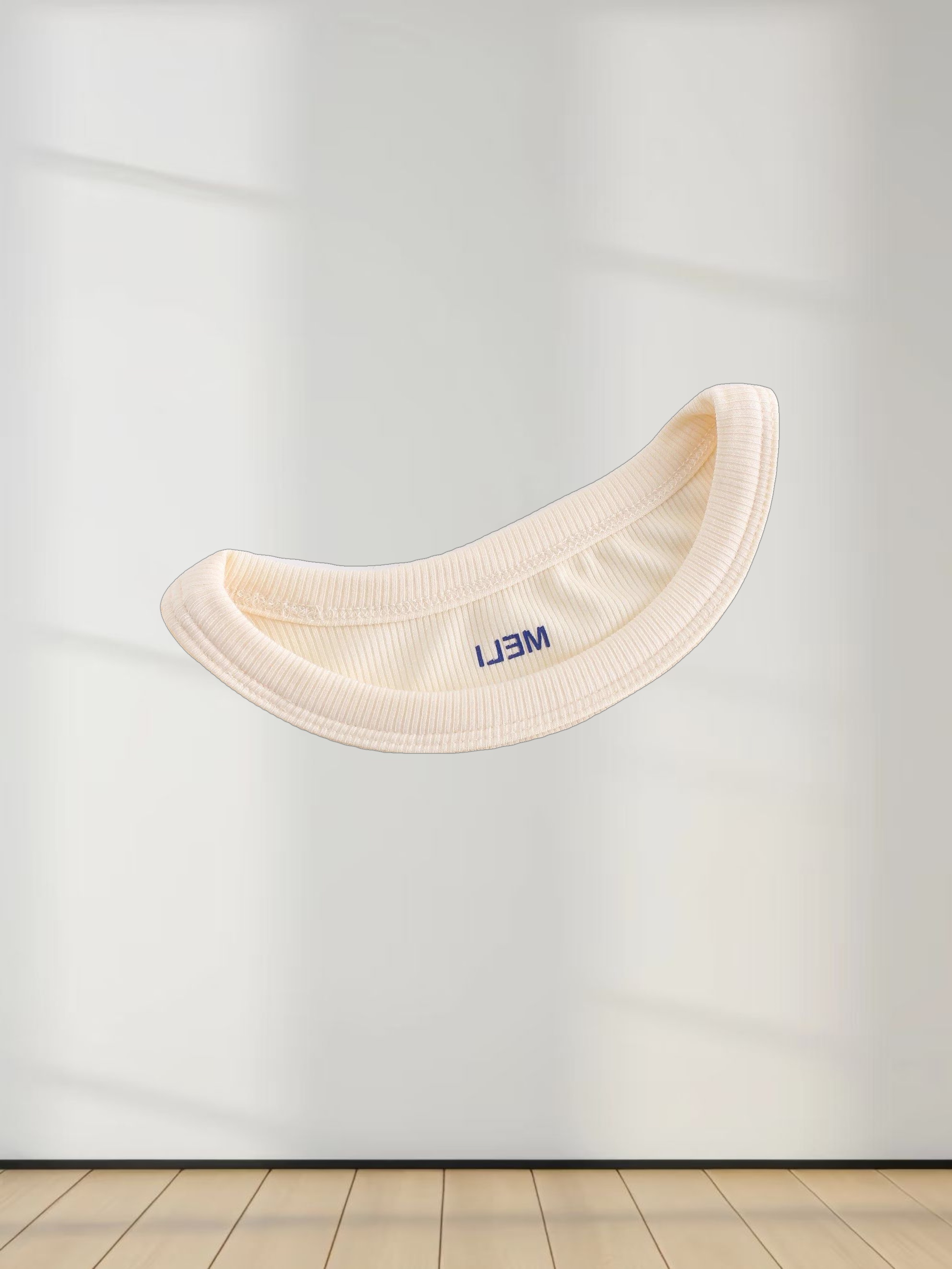 Ribbed Swing Tee-Ivory