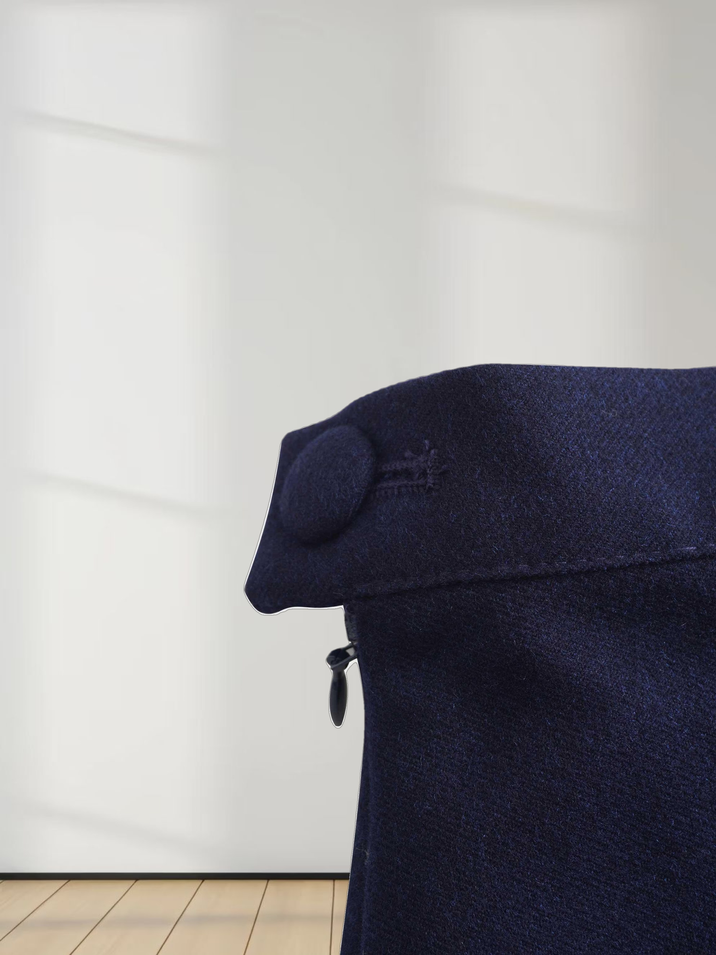 Fringe Circle Skirt-Navy