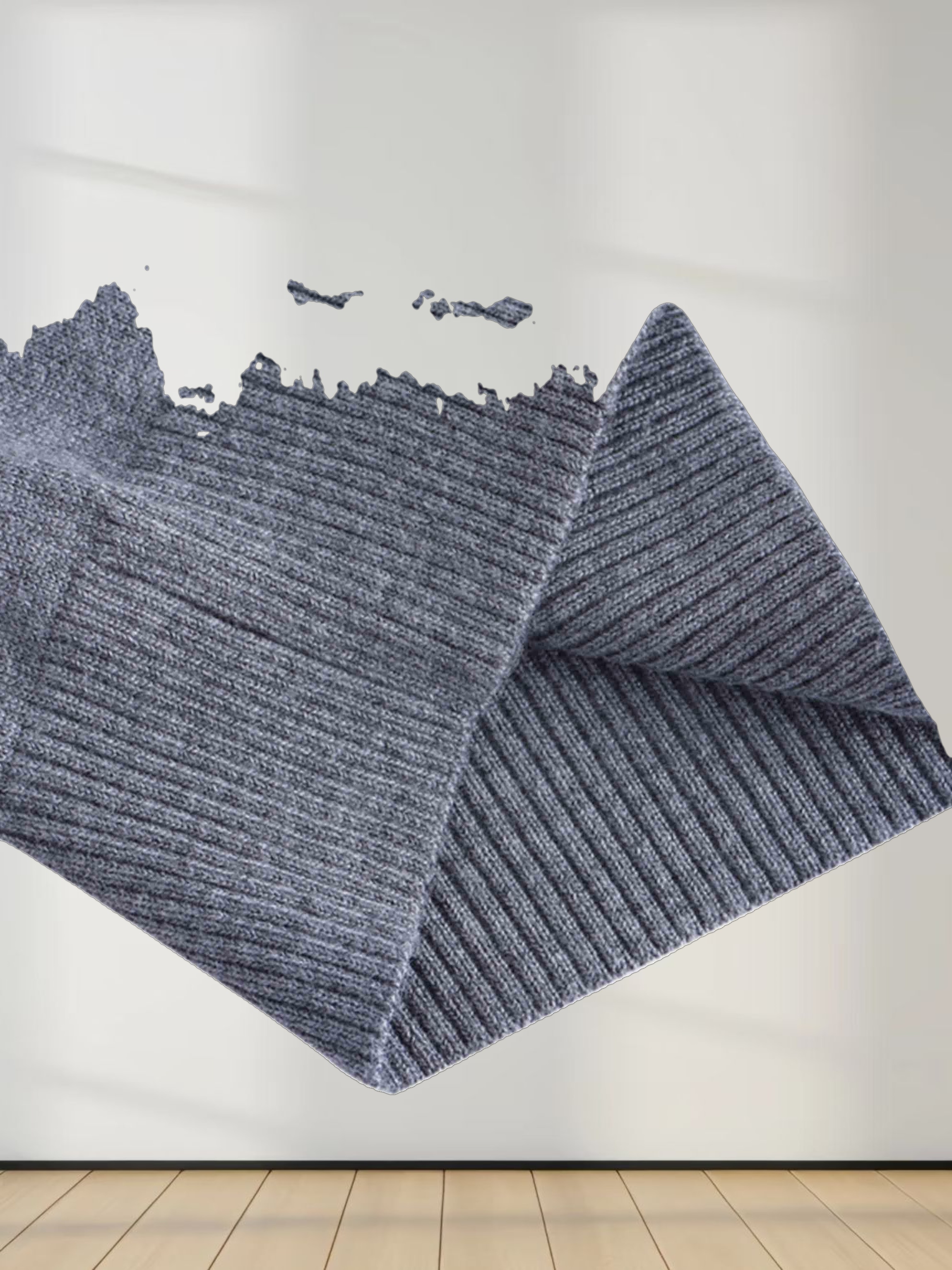 Basic Crew Sweater LS-Heathered Grey