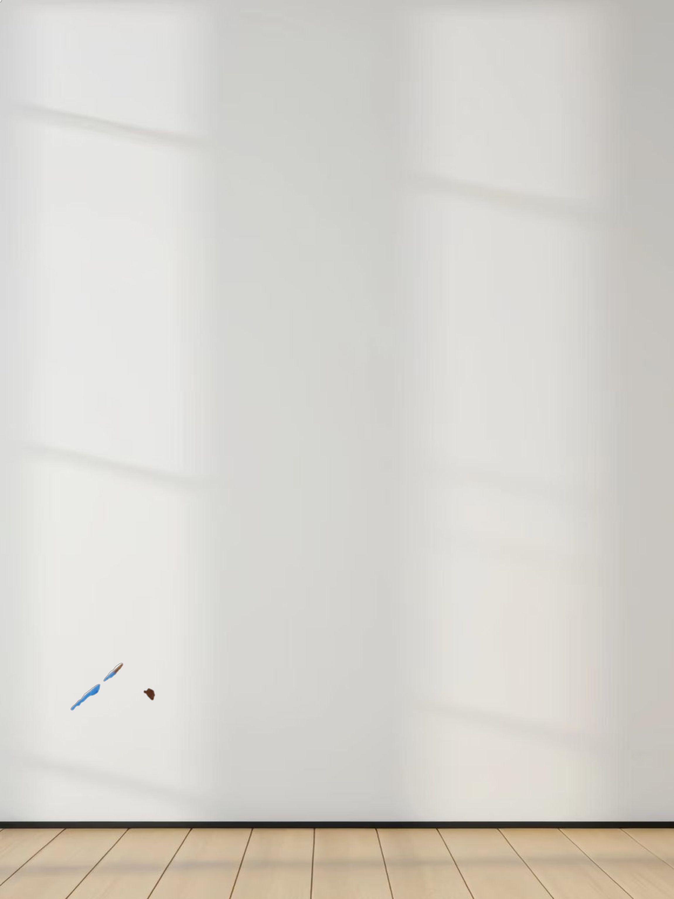 Oversized Rounded Hem T-Shirt-Brown/Cobalt