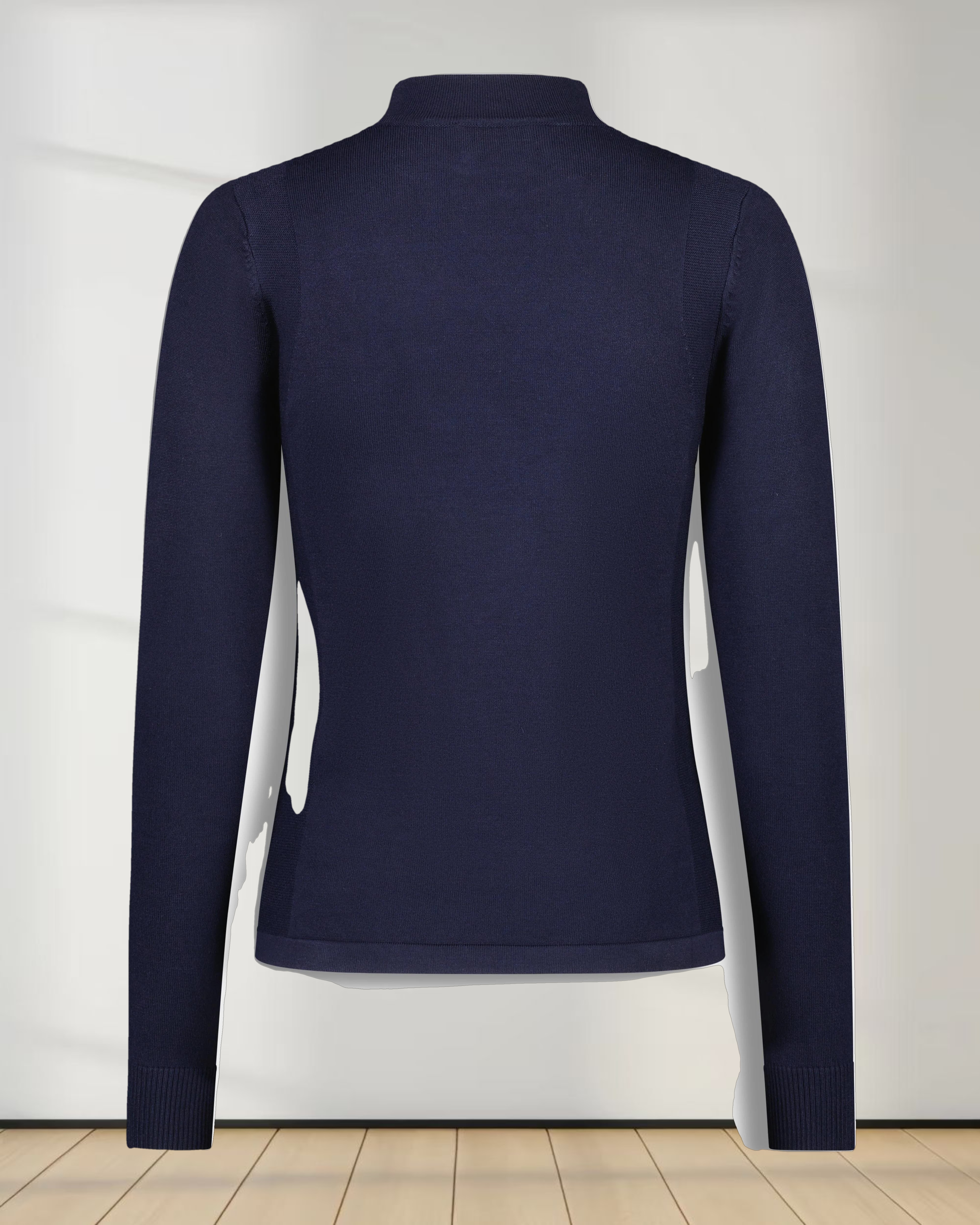 BASIC MOCK NECK TURTLENECK-NAVY