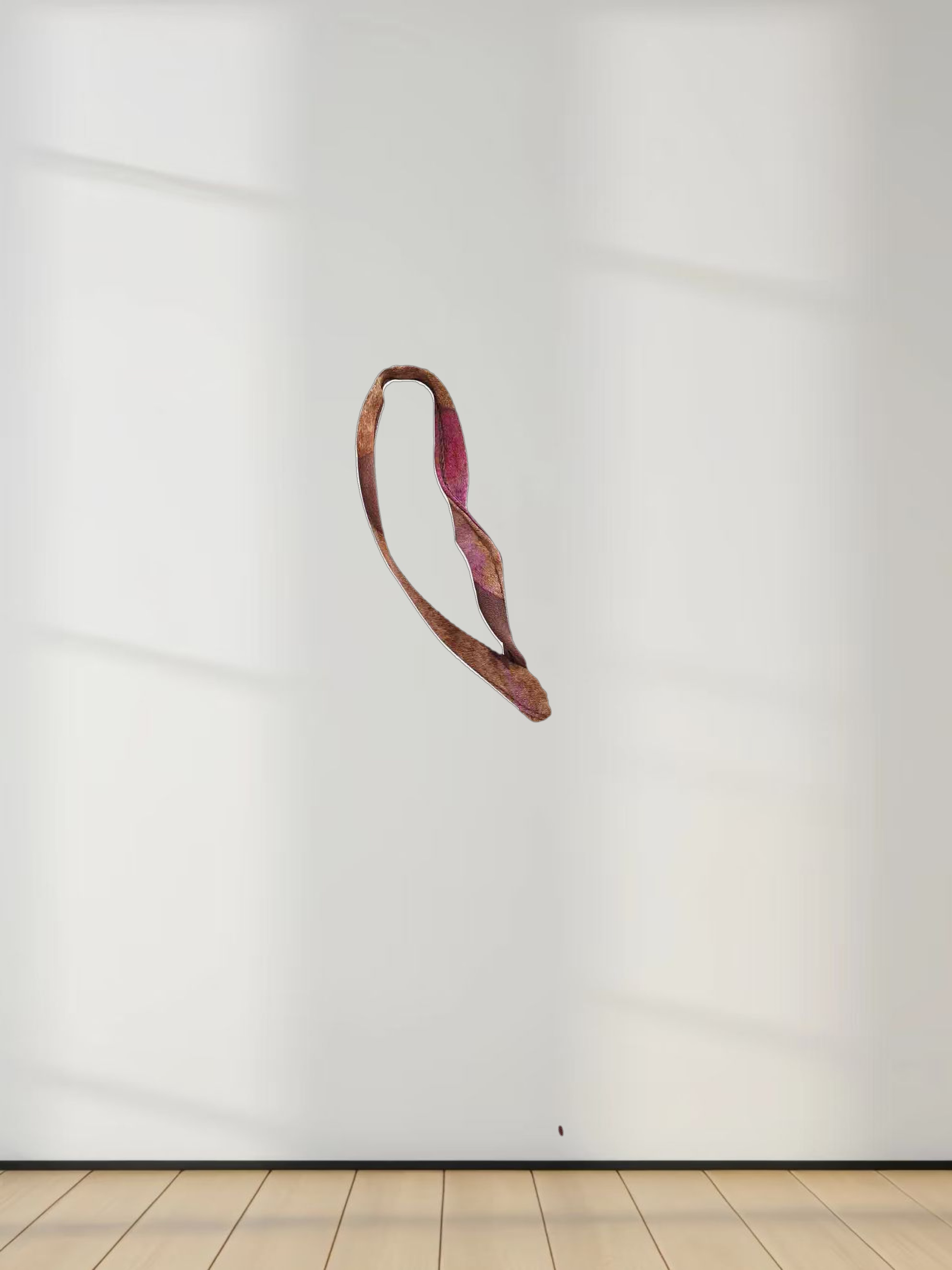 A-Line V Neck Slip Dress-Brown/Pink Floral