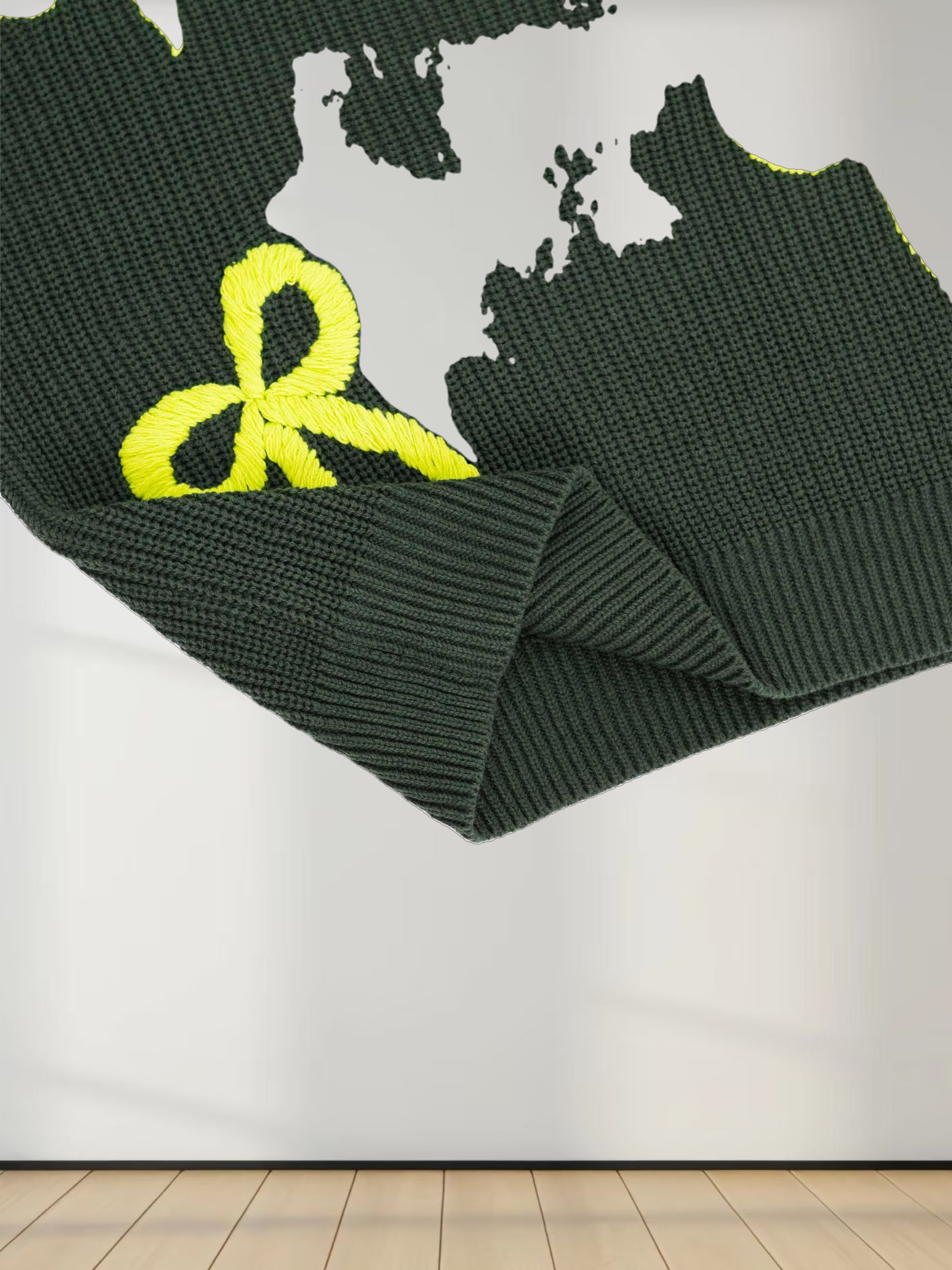 Bow Ribbon Sweater-Green/Lime