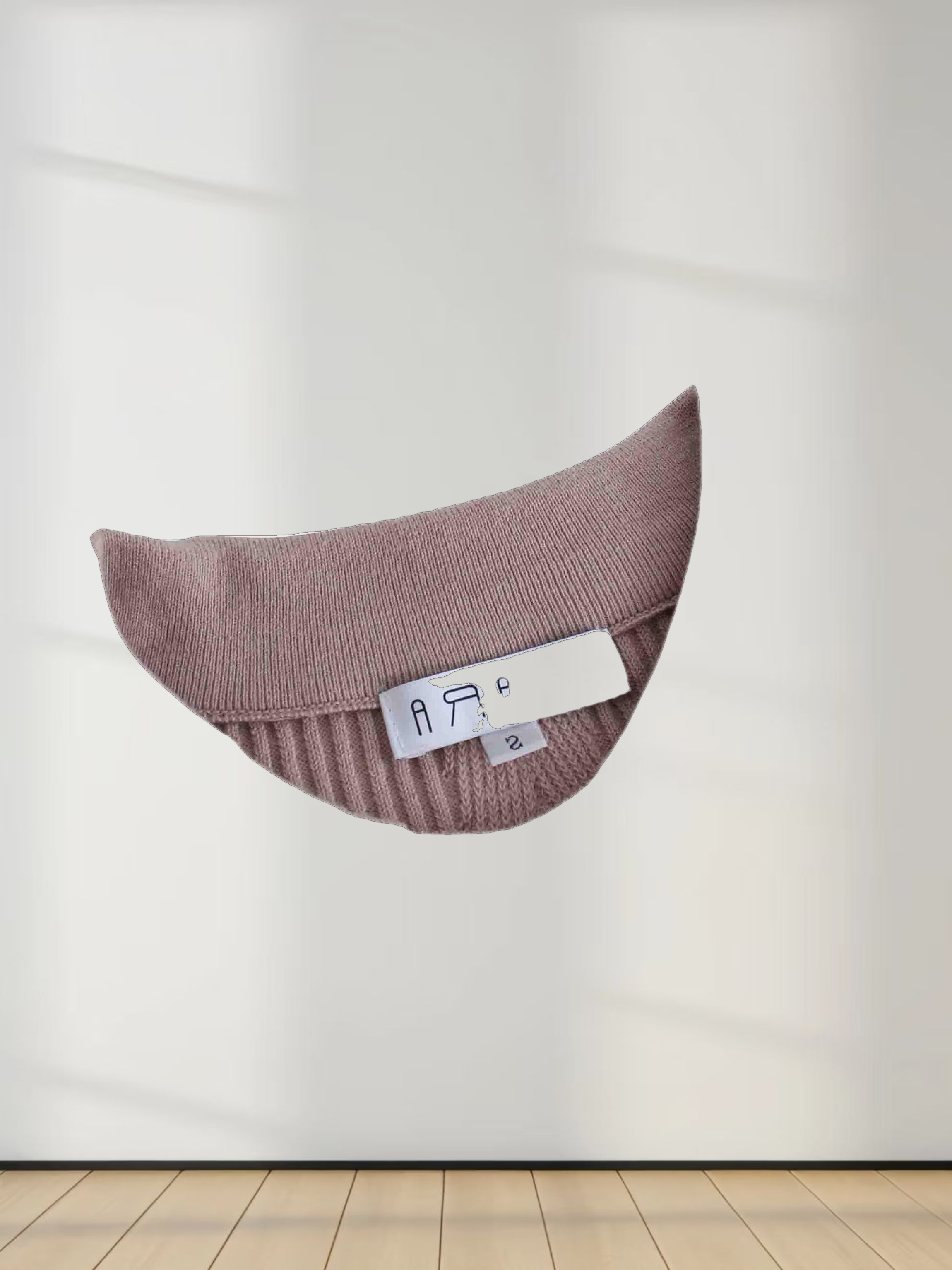 Center Design Sweater-Light Mauve