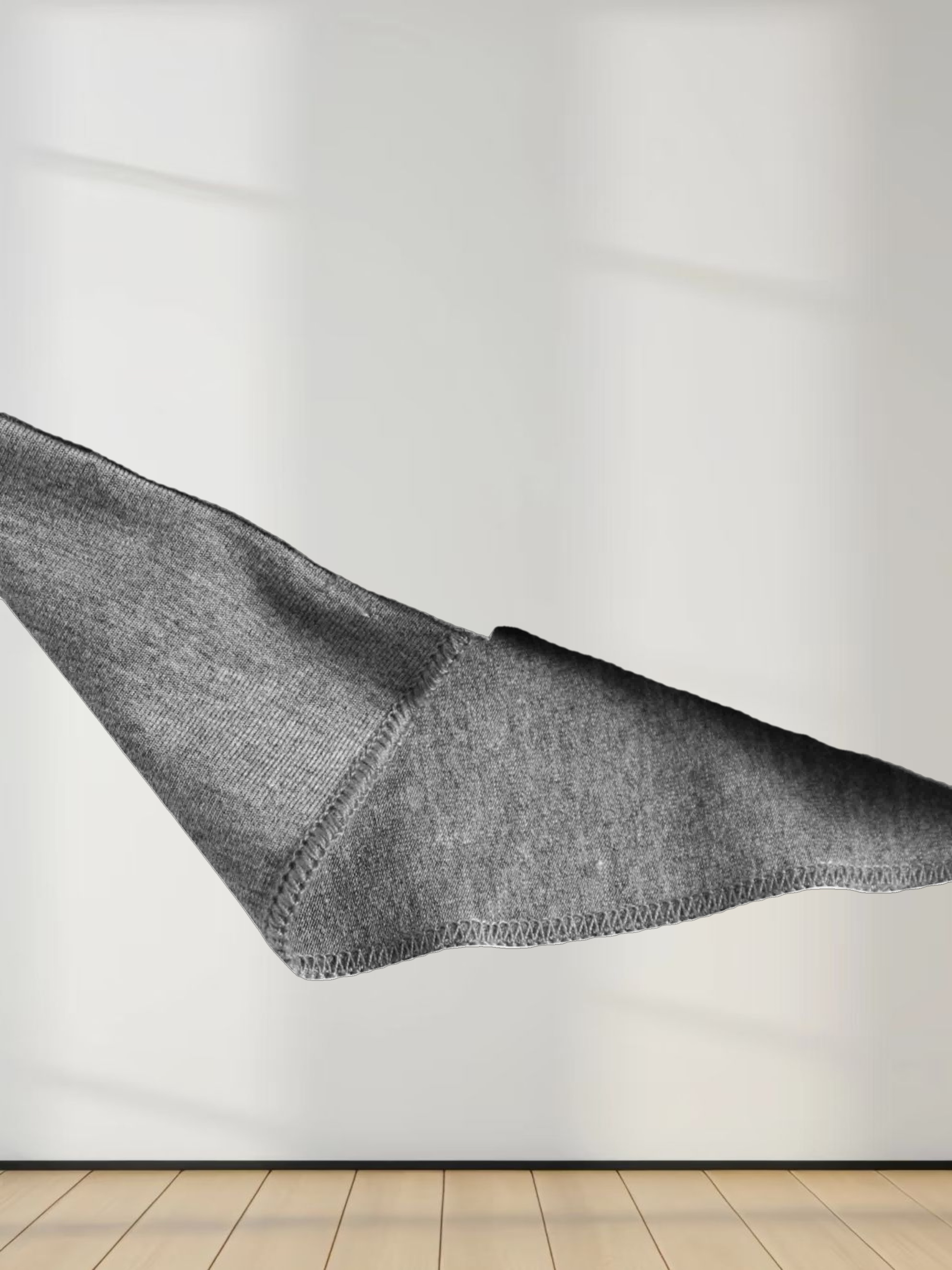 Wrap Tie Tee-Heathered Grey