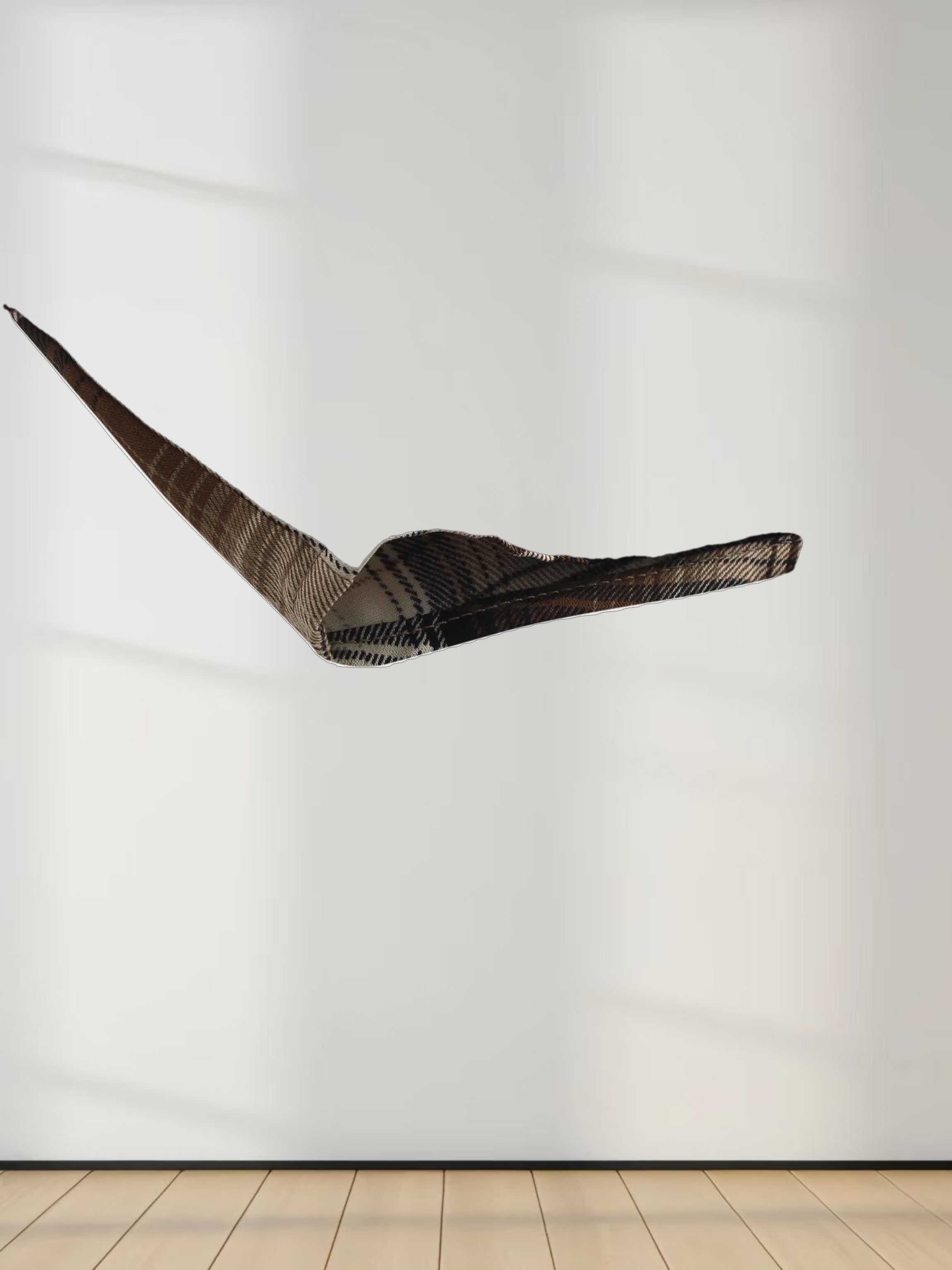 Button Down Blouse-Brown Plaid