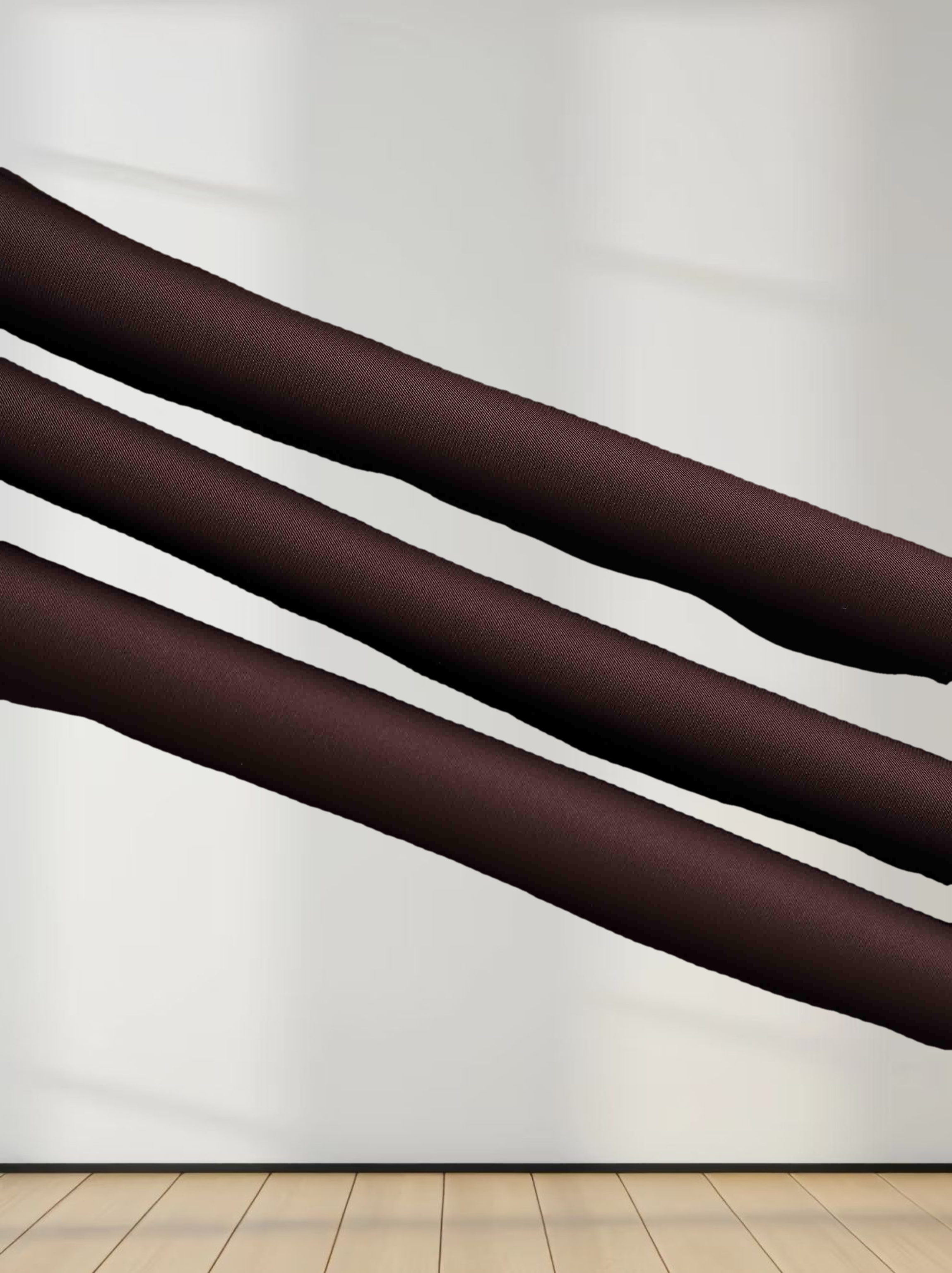 Solid Satin Slip Skirt-Chocolate Brown