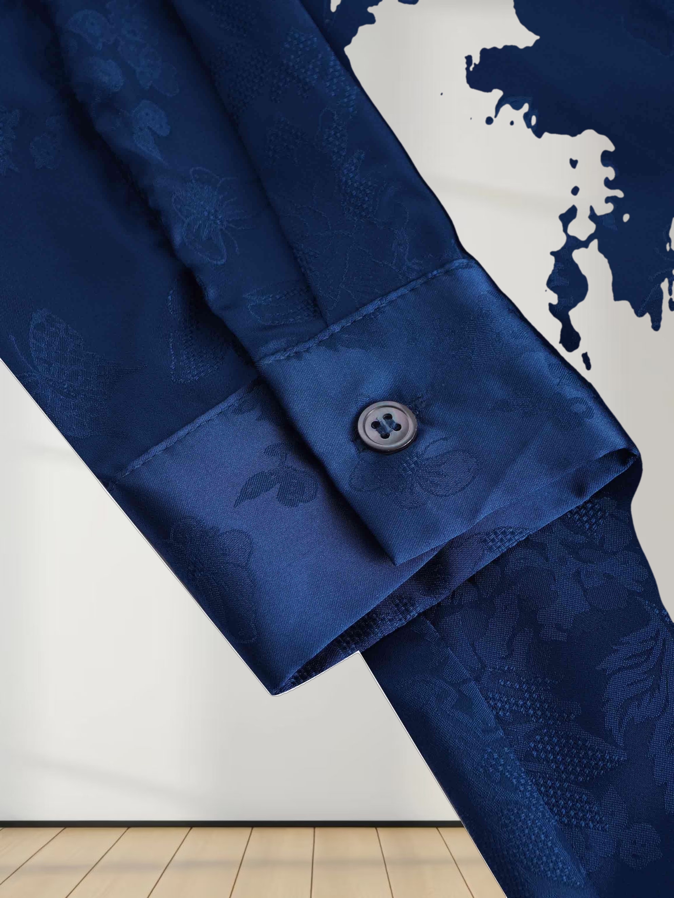 A Line Shirtdress-Teal