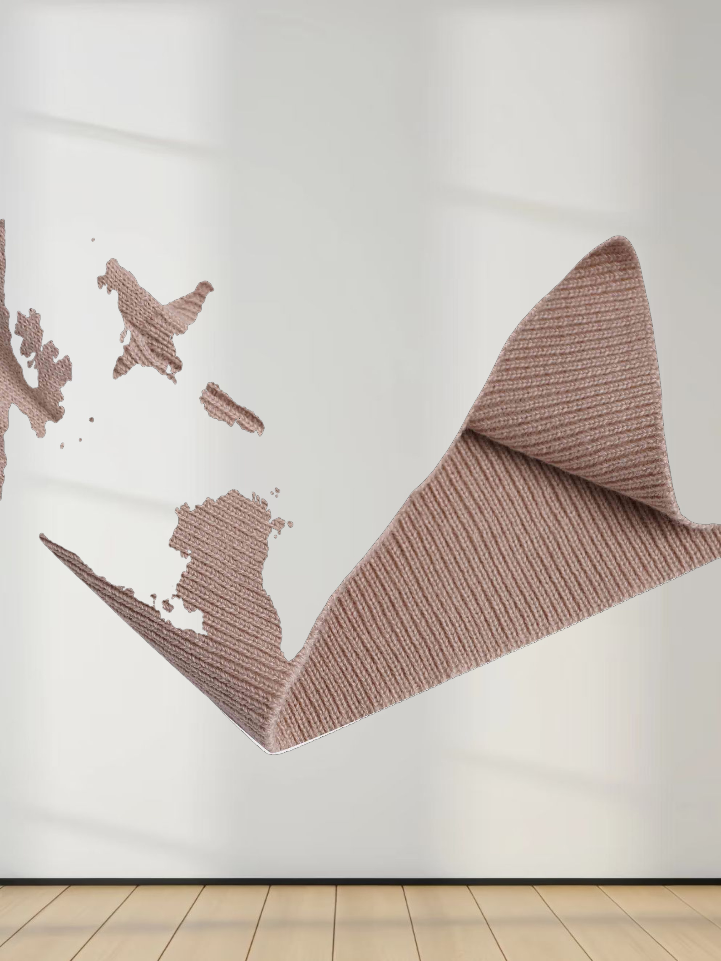 High V Lightweight Sweater-Tan