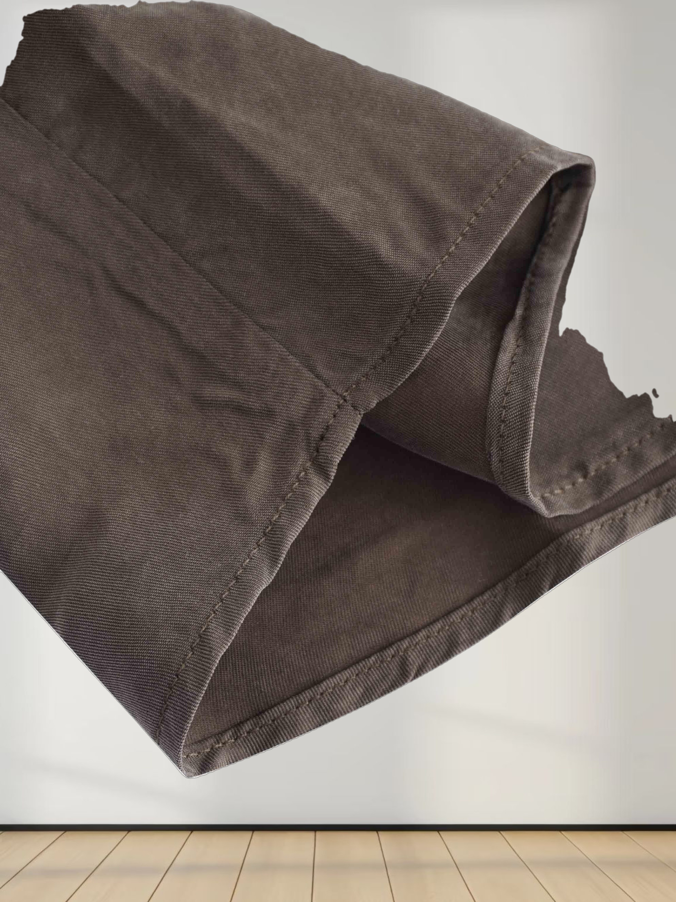 Cupro Crew Neck Slip Dress-Olive