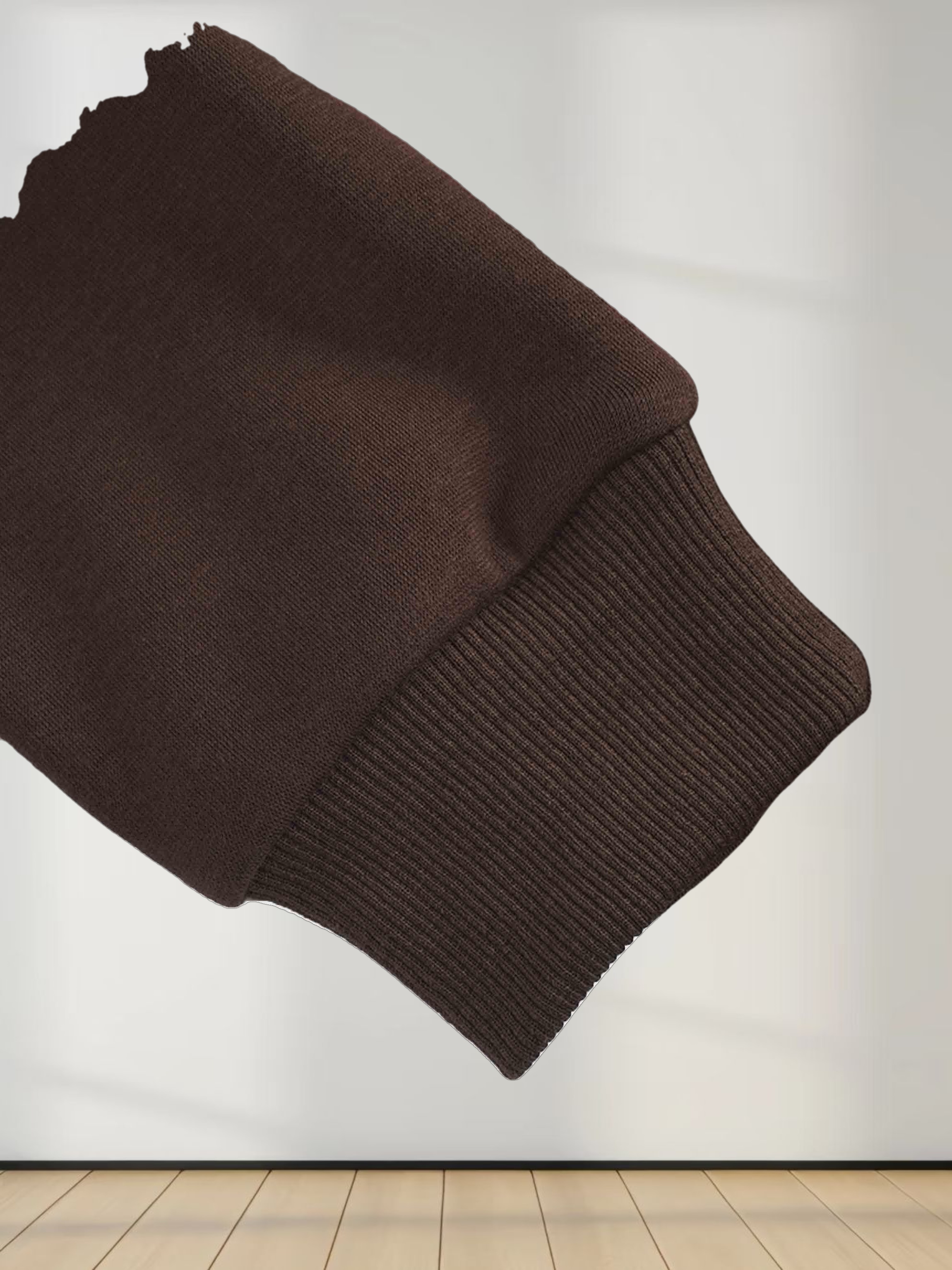 Embossed Crown Sweatshirt-Brown