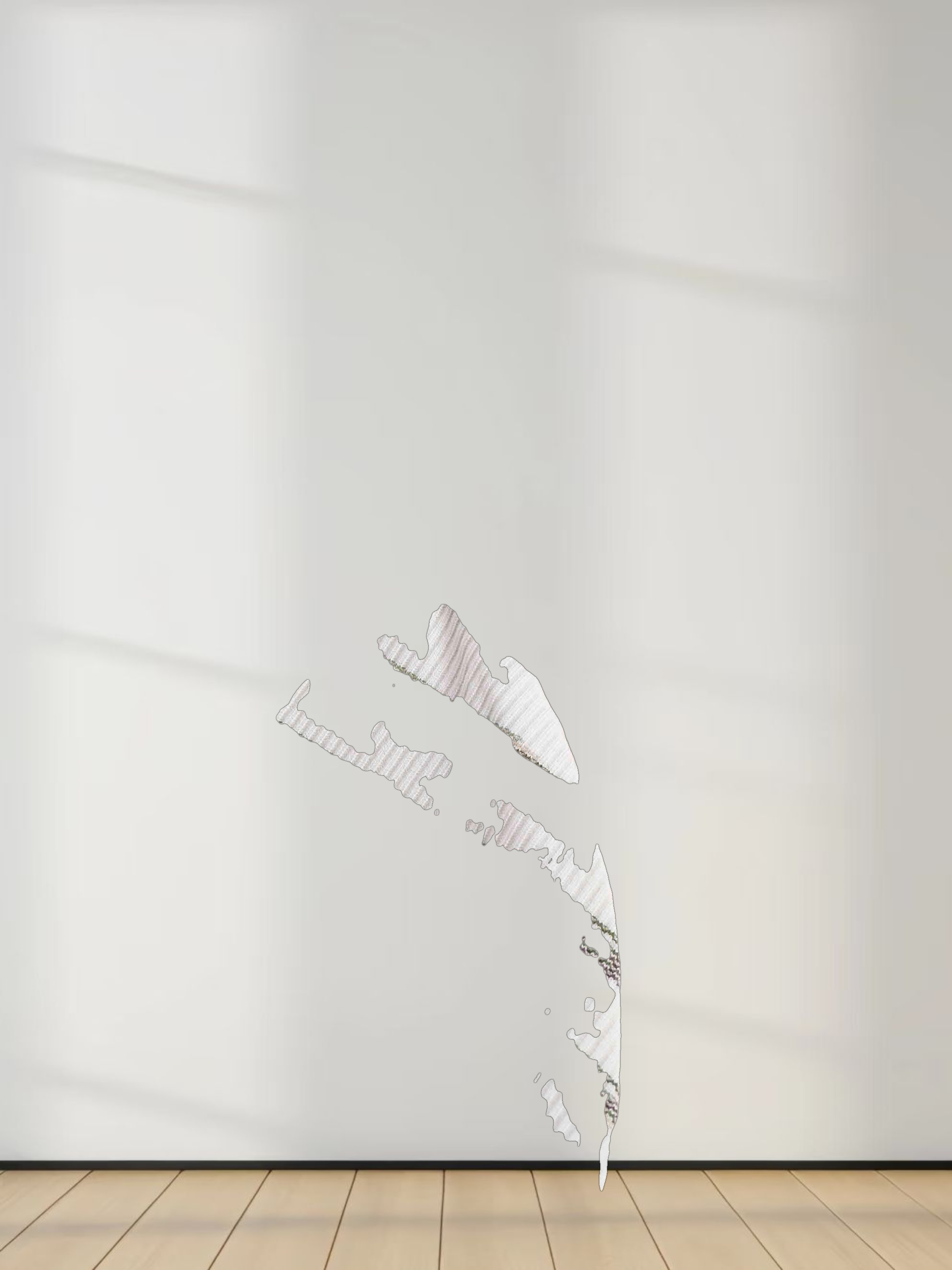 Multi Striped Ribbed Crew-Space Dye Olive