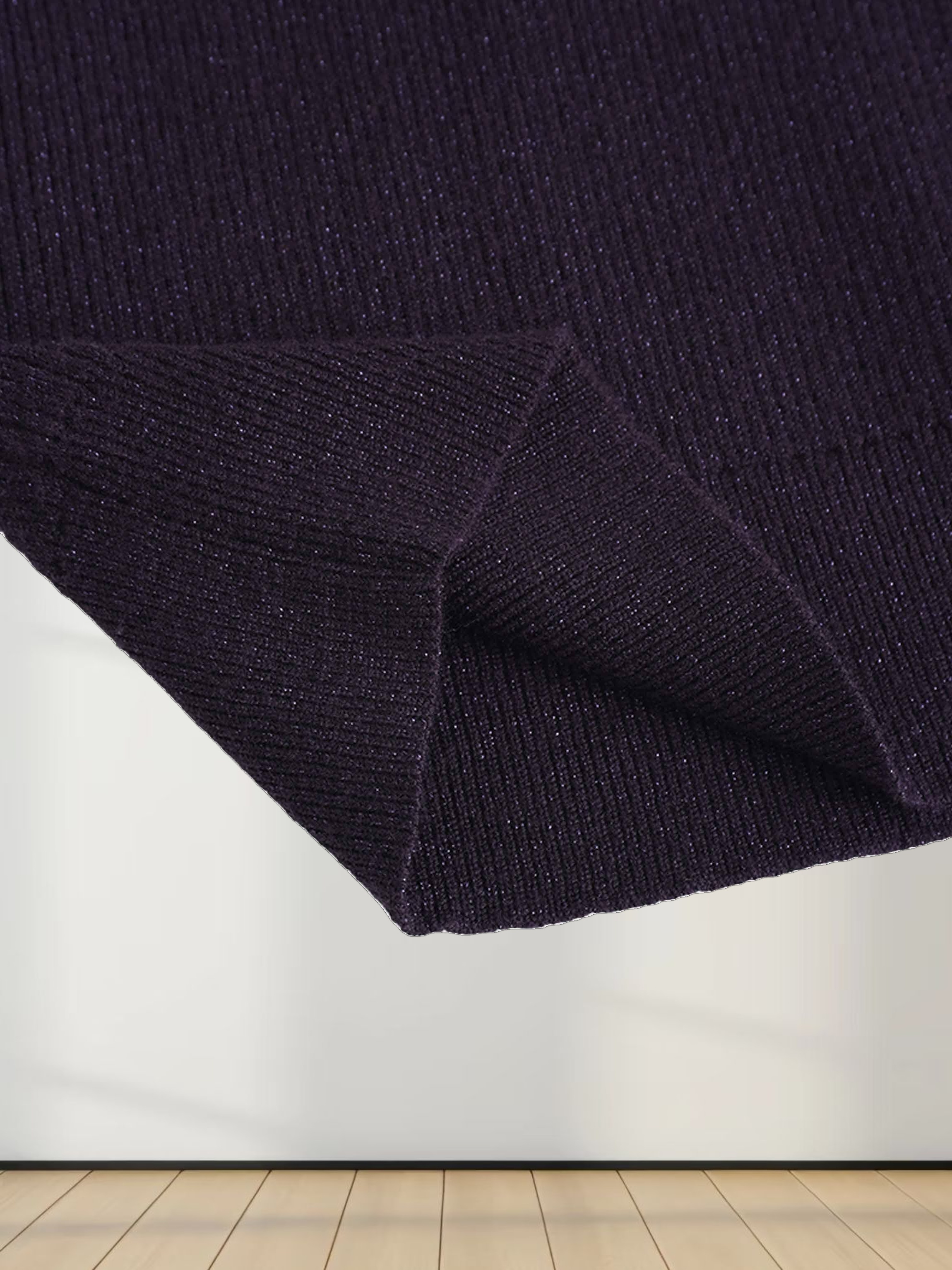 Lurex Sleeveless Sweater-Purple