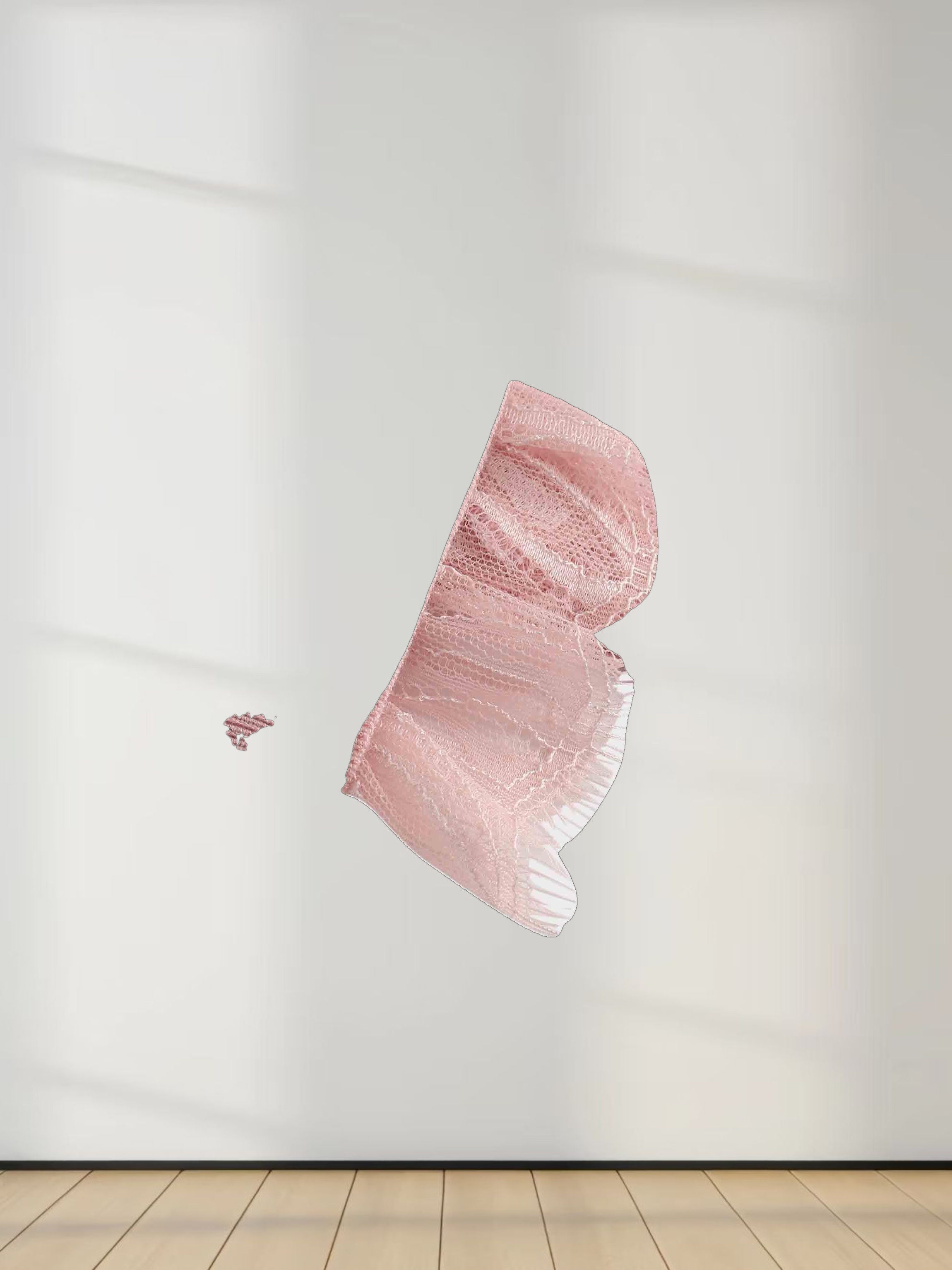 Lace Trimmed Sweater-Blush