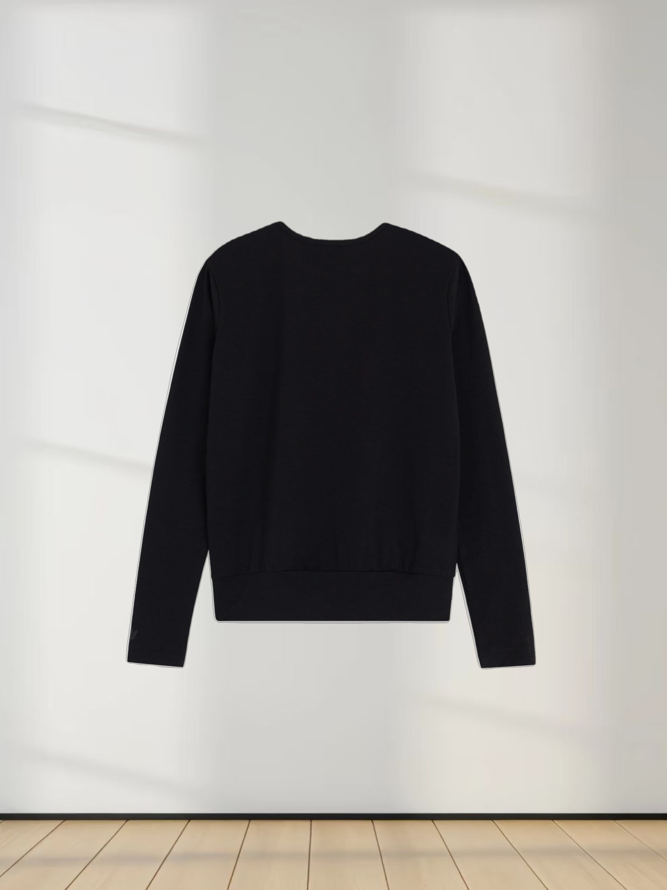 Crew Bomber Tee-Black