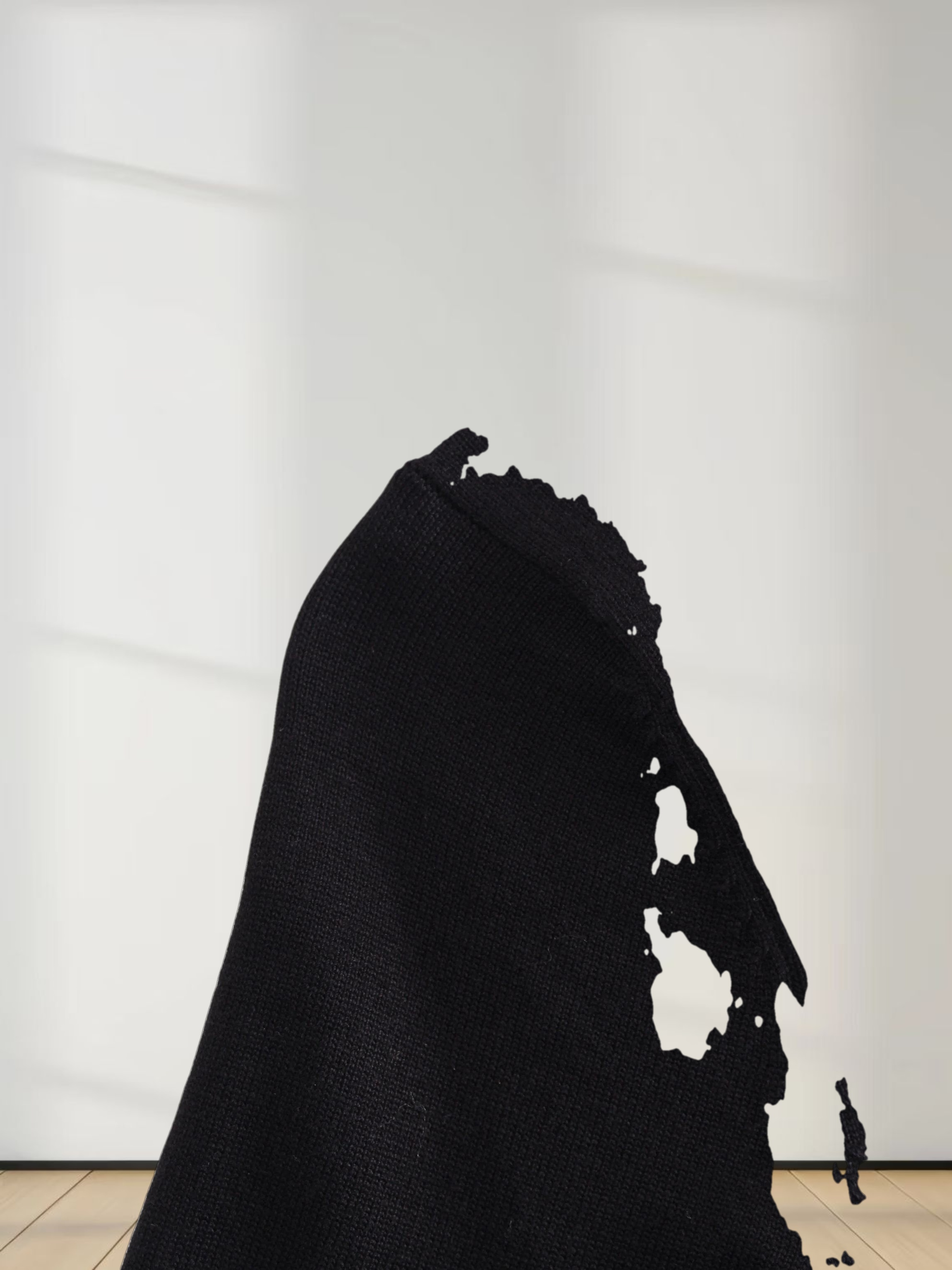 BASIC CREW SWEATER (LS) - BLACK