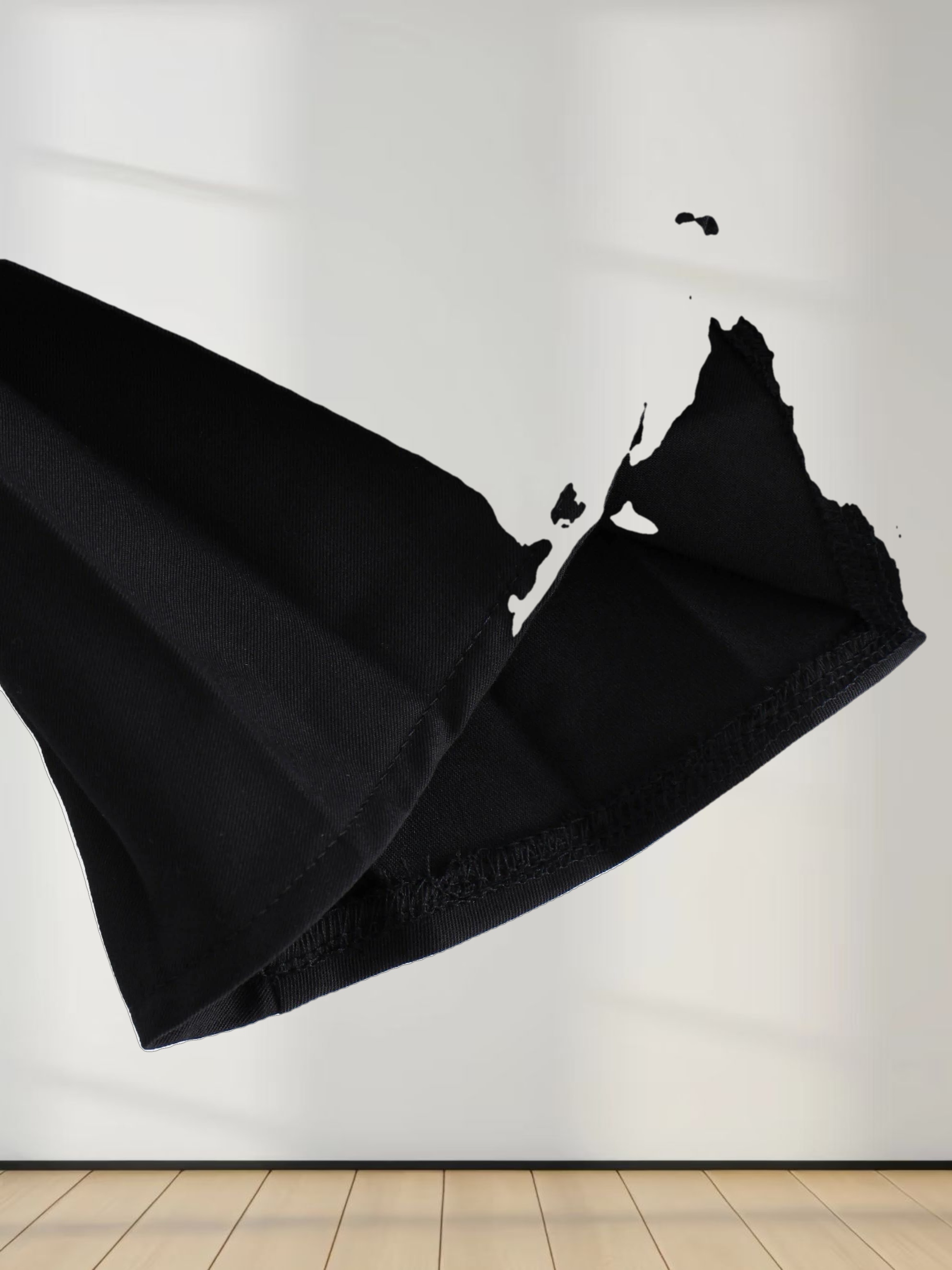 Pleated Slip Dress-Black