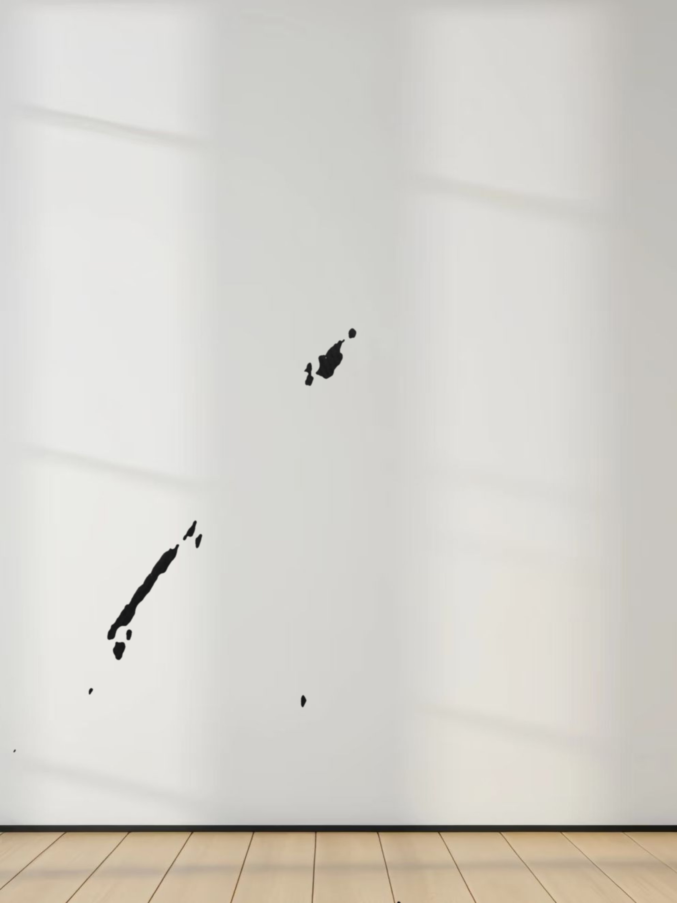 BASIC HIGH V TEE 3Q-BLACK