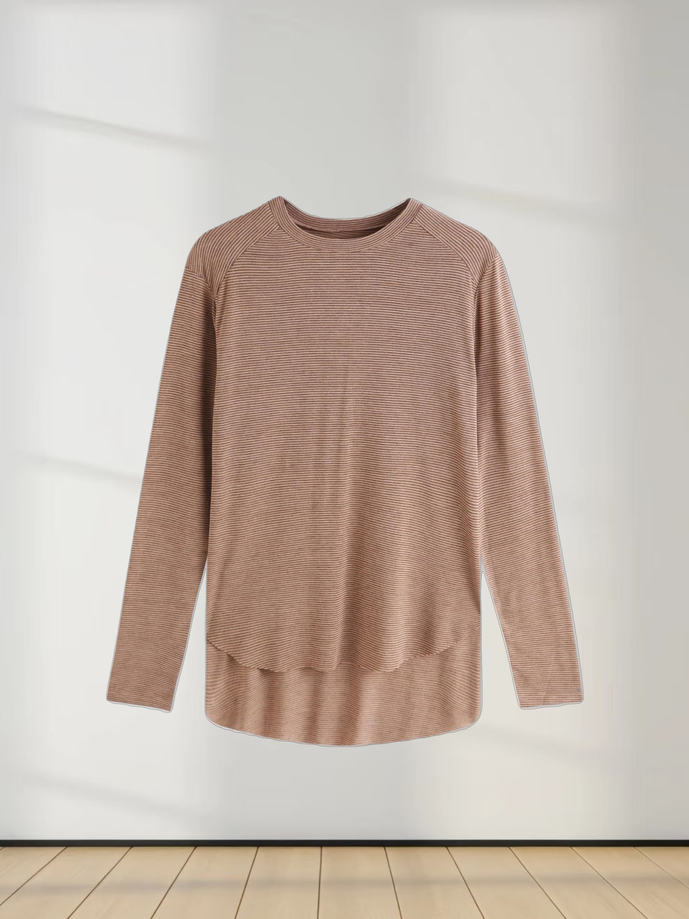 High Low Tee-Brown/Black