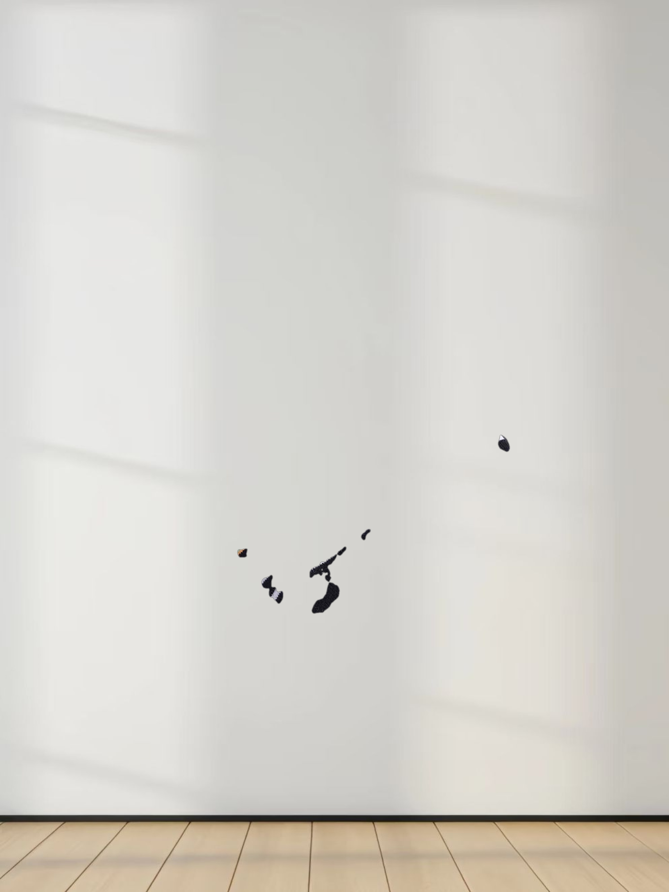 Flat Striped Crew Long Sleeve-Black/White/Green