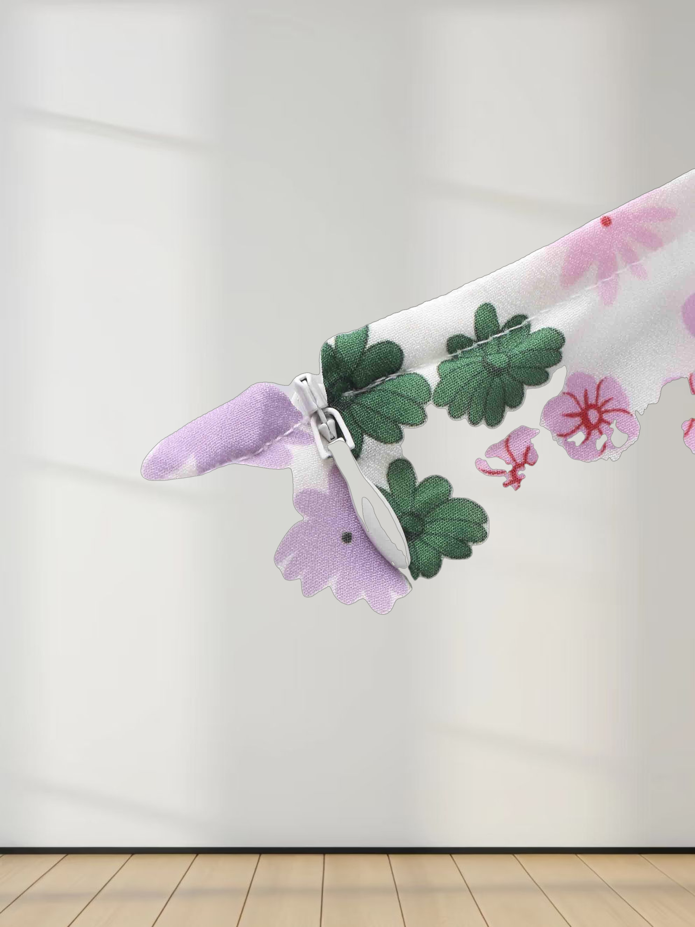 Printed Shift A-line Dress-Garden