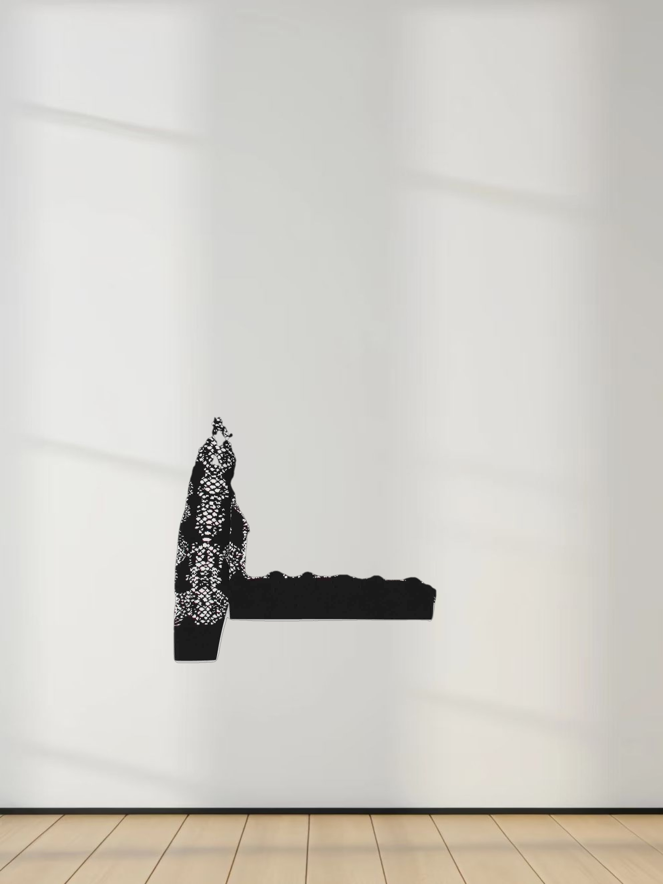 Reptile Print Sweater-Black/White