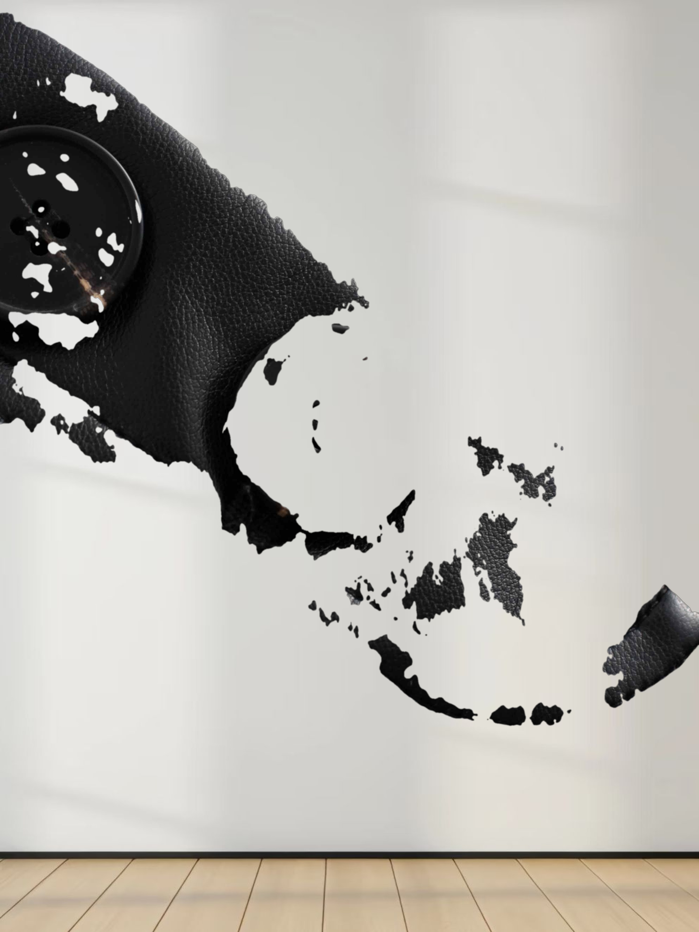 Front Pocket Straight Faux Leather Skirt-Black