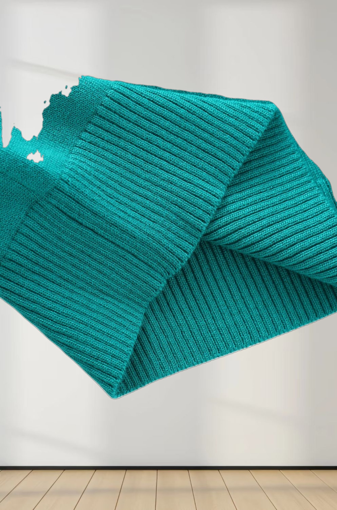 Basic Crew Sweater 3Q-Turquoise