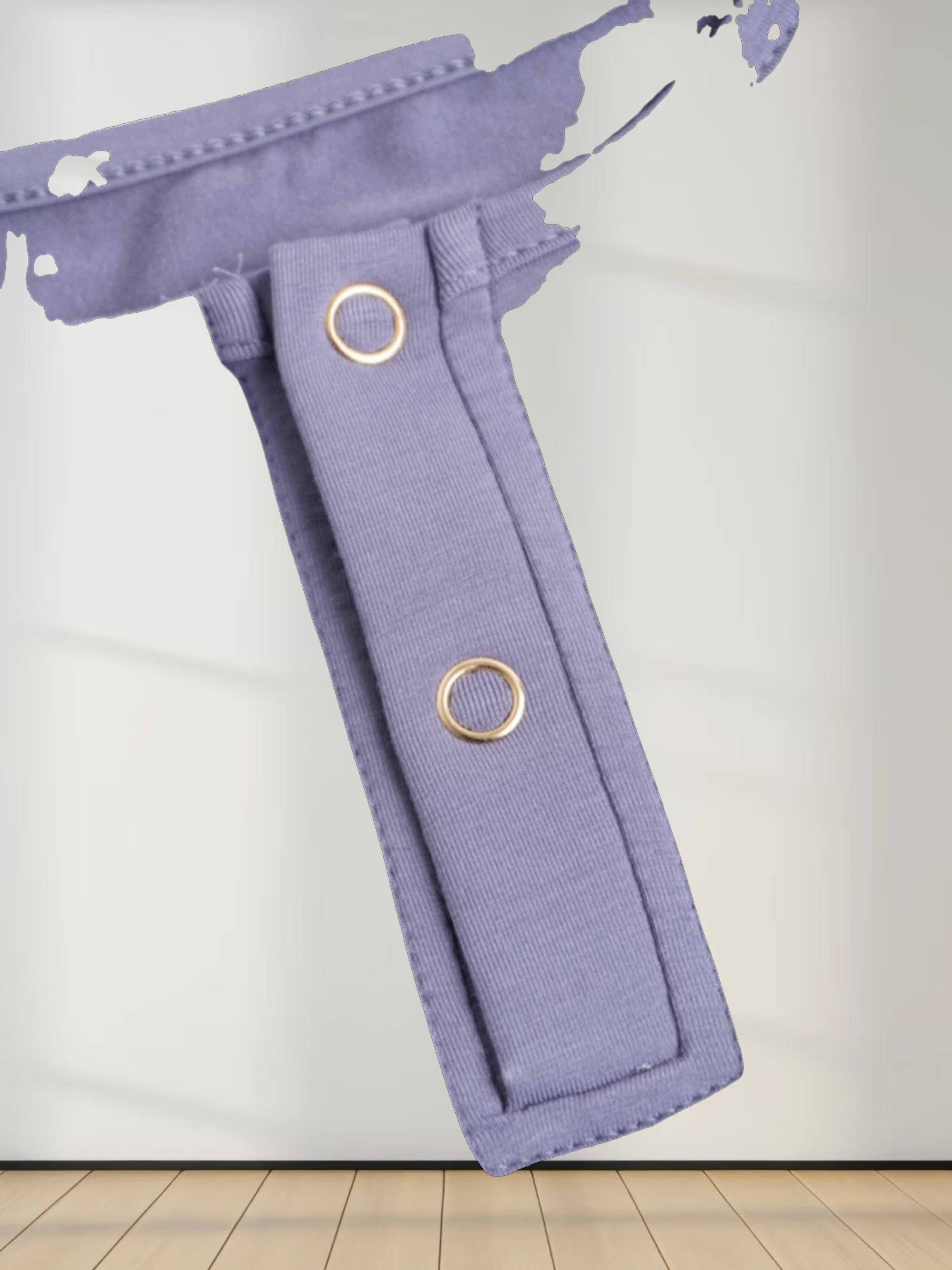 SIDE ELASTIC TEE-BLUE