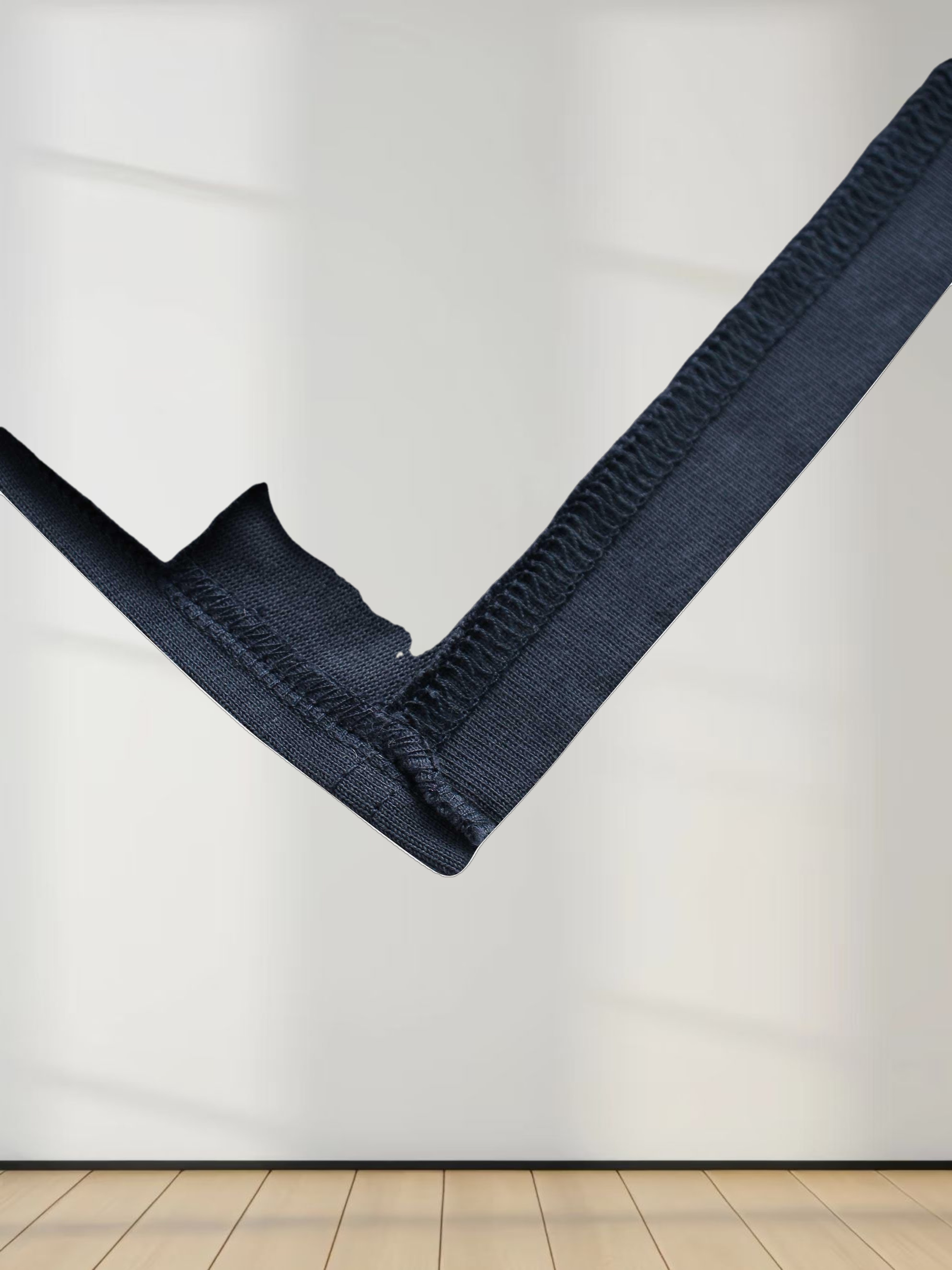 Oversized Boxy 3Q Sleeve Tee-Navy